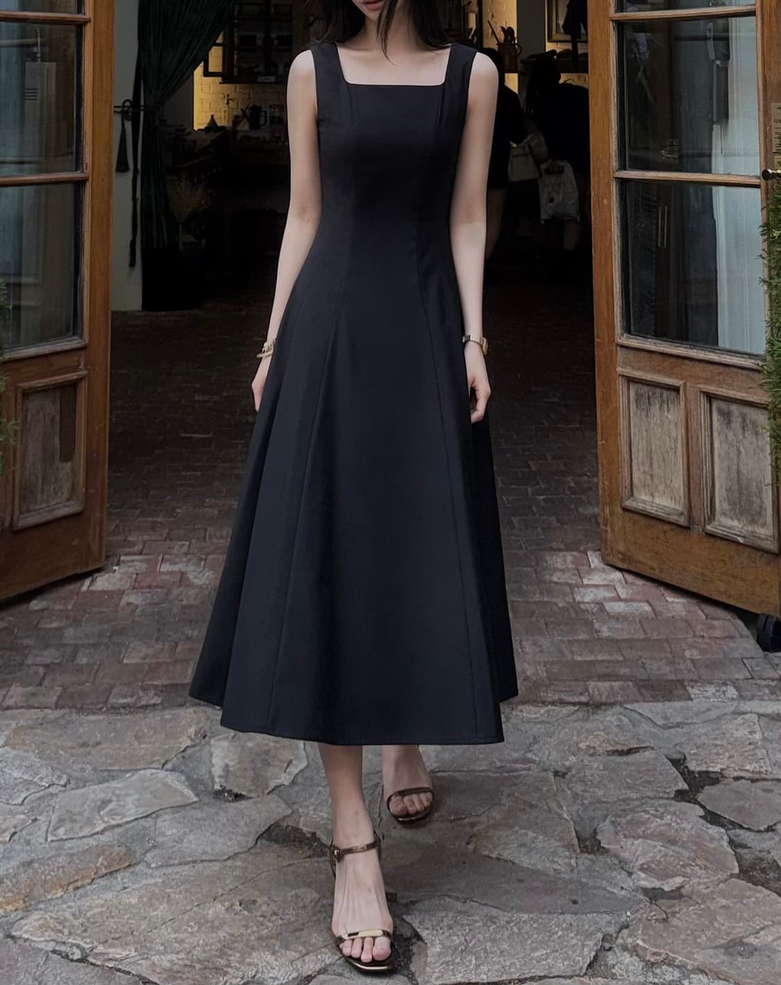 squsquare flare long dress 상품이미지4