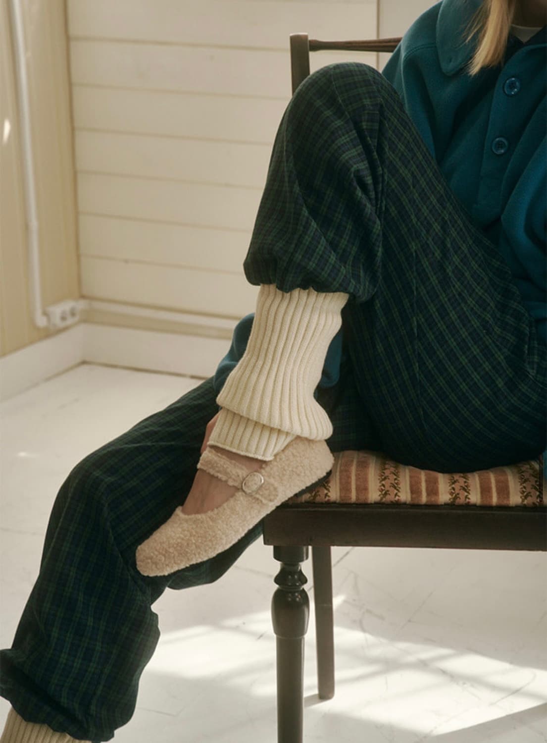 포른른 퍼 메리제인 아이보리 상품이미지1