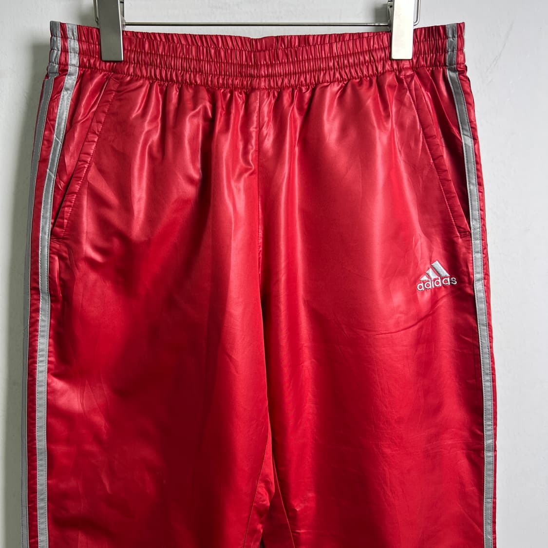 아디다스 레드 우븐 트랙 팬츠 M 상품이미지4