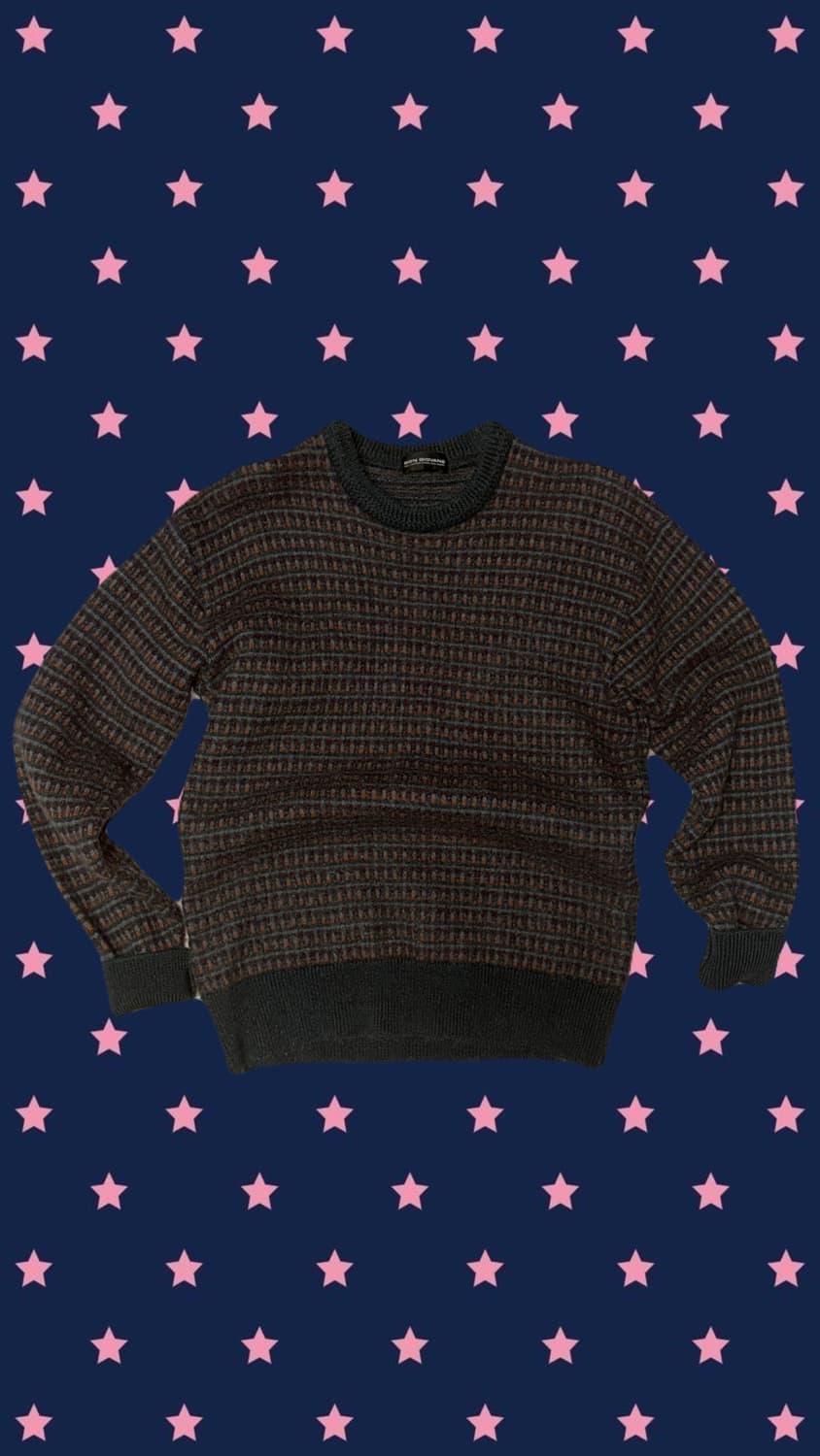 빈티지 패턴 울 니트 상품이미지1