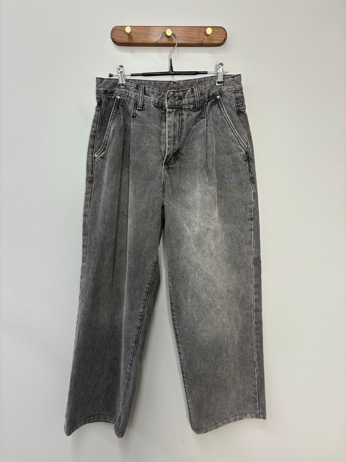 디미트리블랙 워싱 와이드 데님 팬츠 A3468 상품이미지2