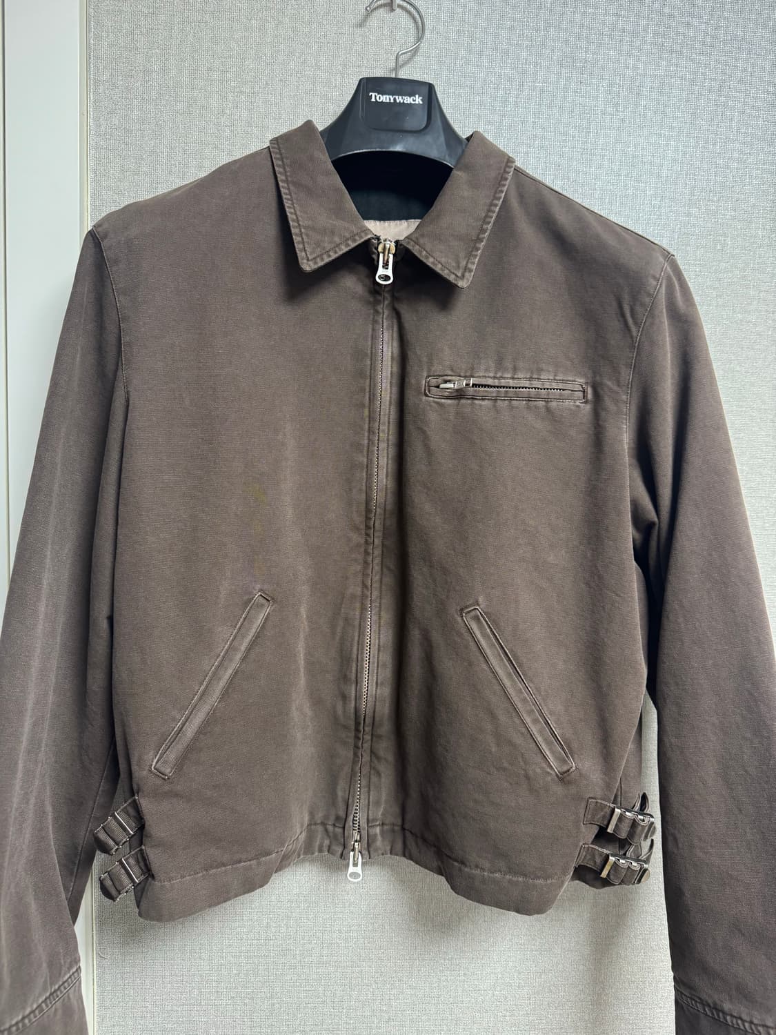 토니웩 가먼트다잉 워크자켓 브라운 상품이미지3