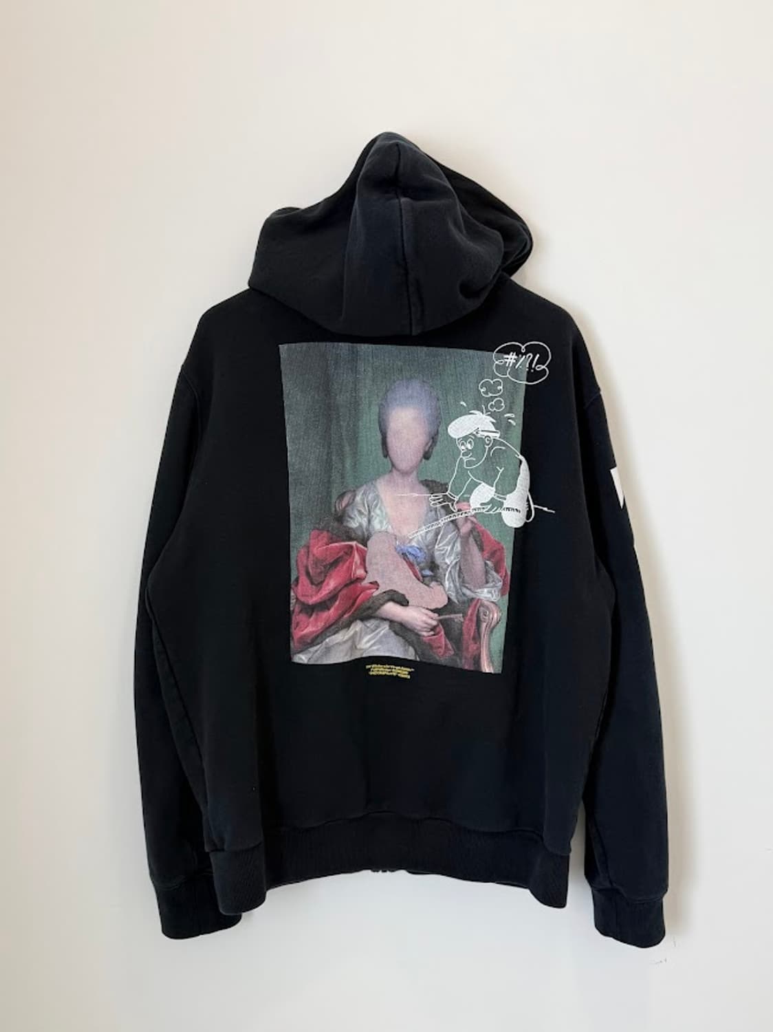 오프화이트 마리아나 후드집업 블랙 상품이미지7