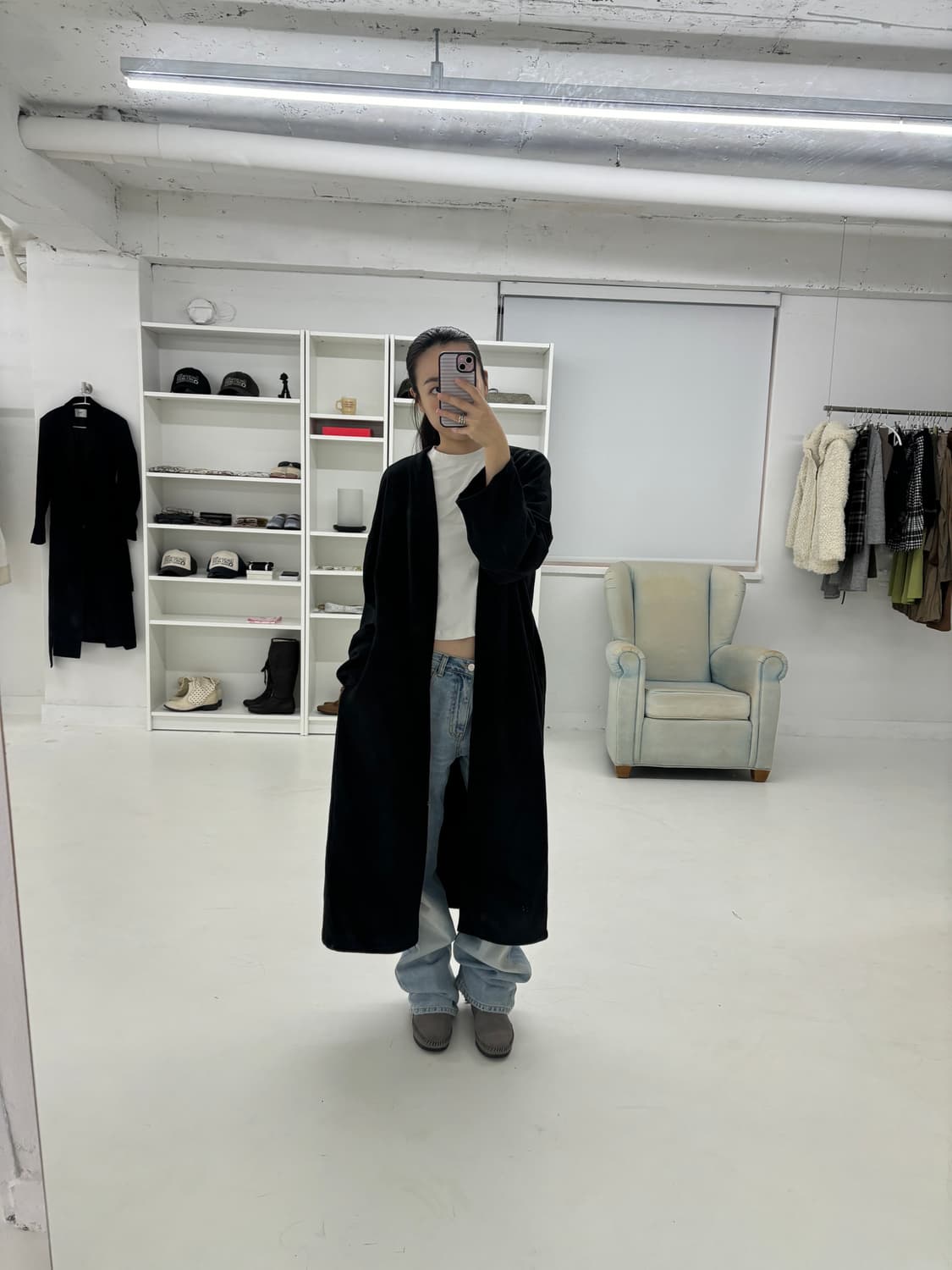 Amu 맥시 롱 가디건 상품이미지7