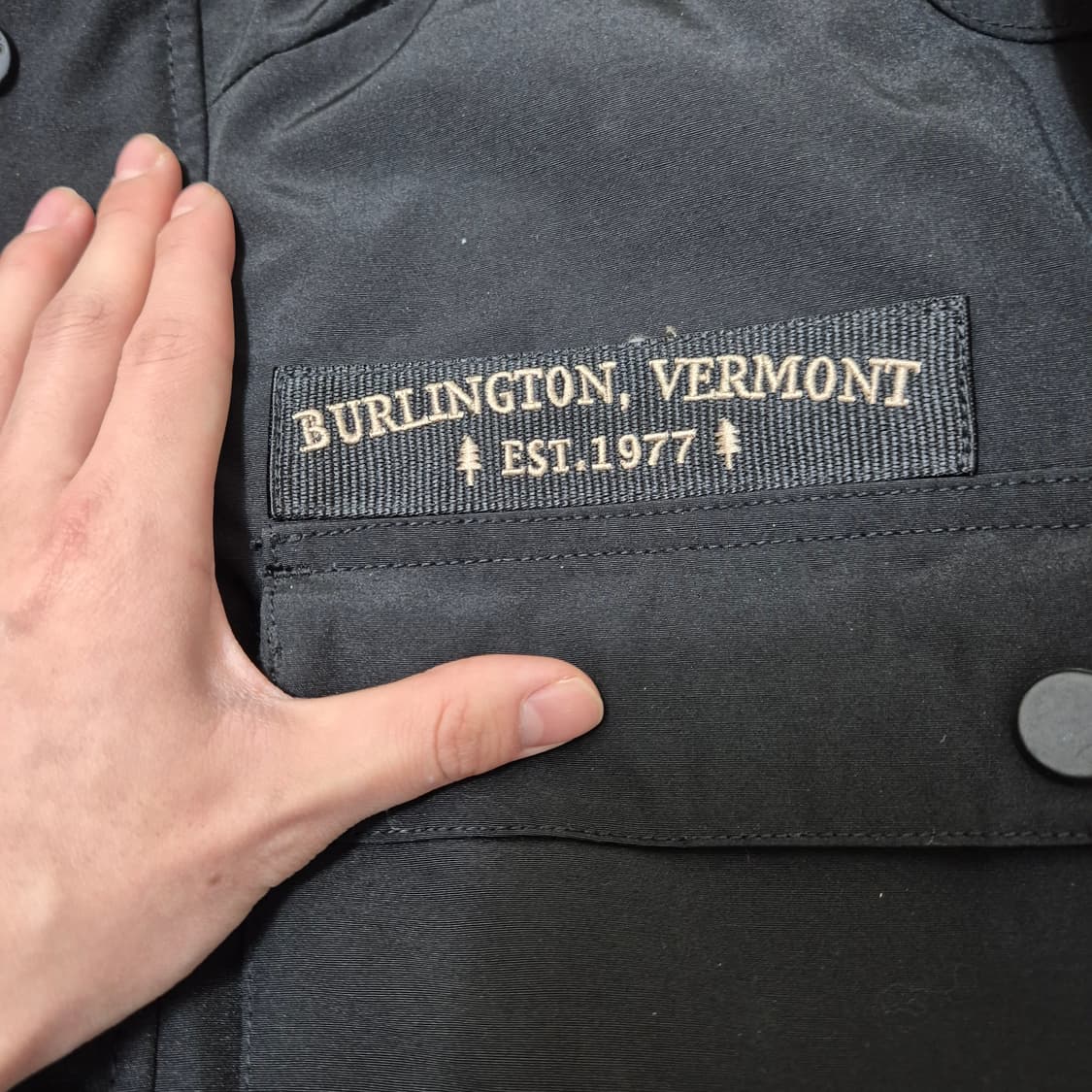 버튼 EST 1977 남성 스키복 덕다운 스키 패딩 M(95) 상품이미지5