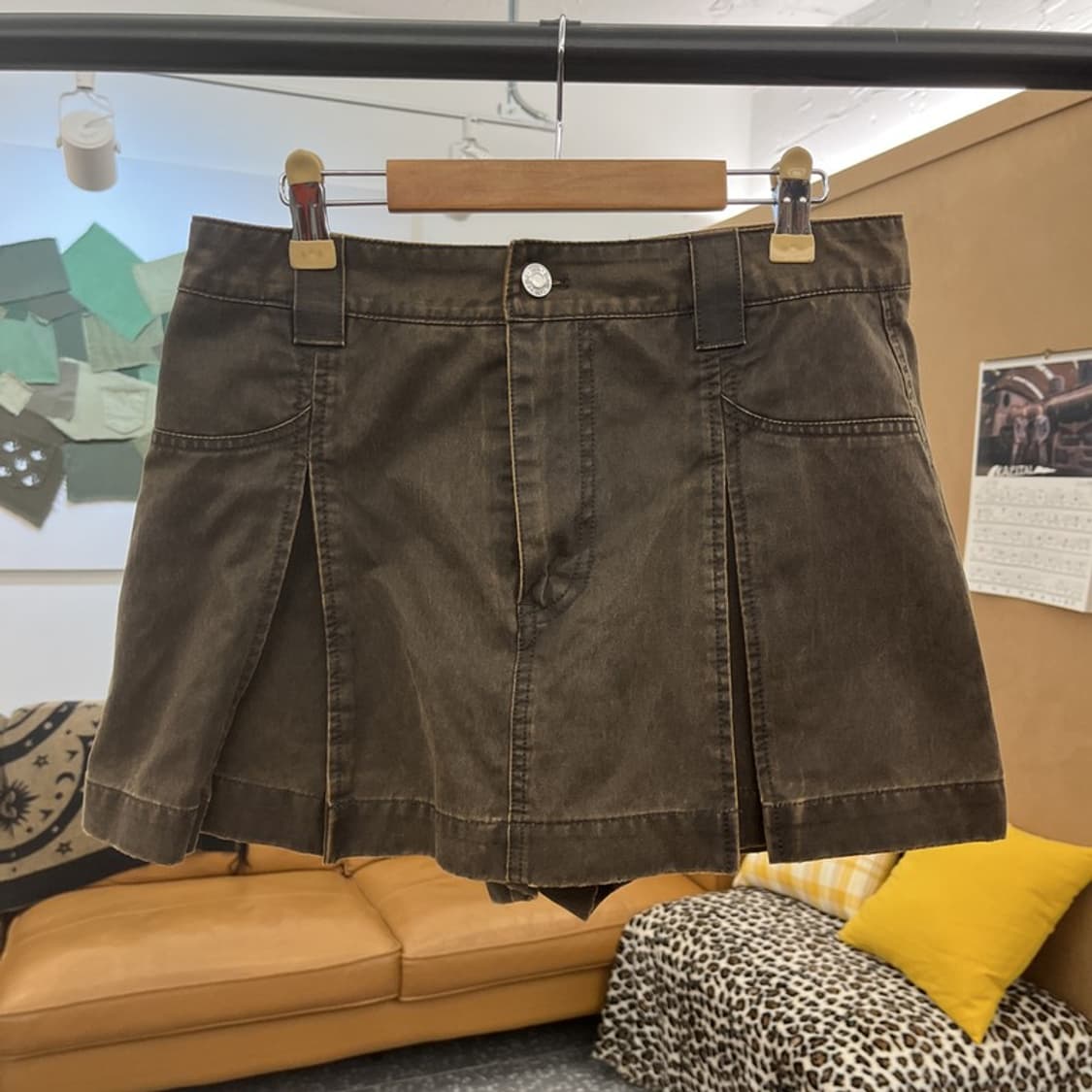 자라 아메카지 컨트리 웨스턴 빈티지 치마바지 반바지 S C10198 상품이미지3