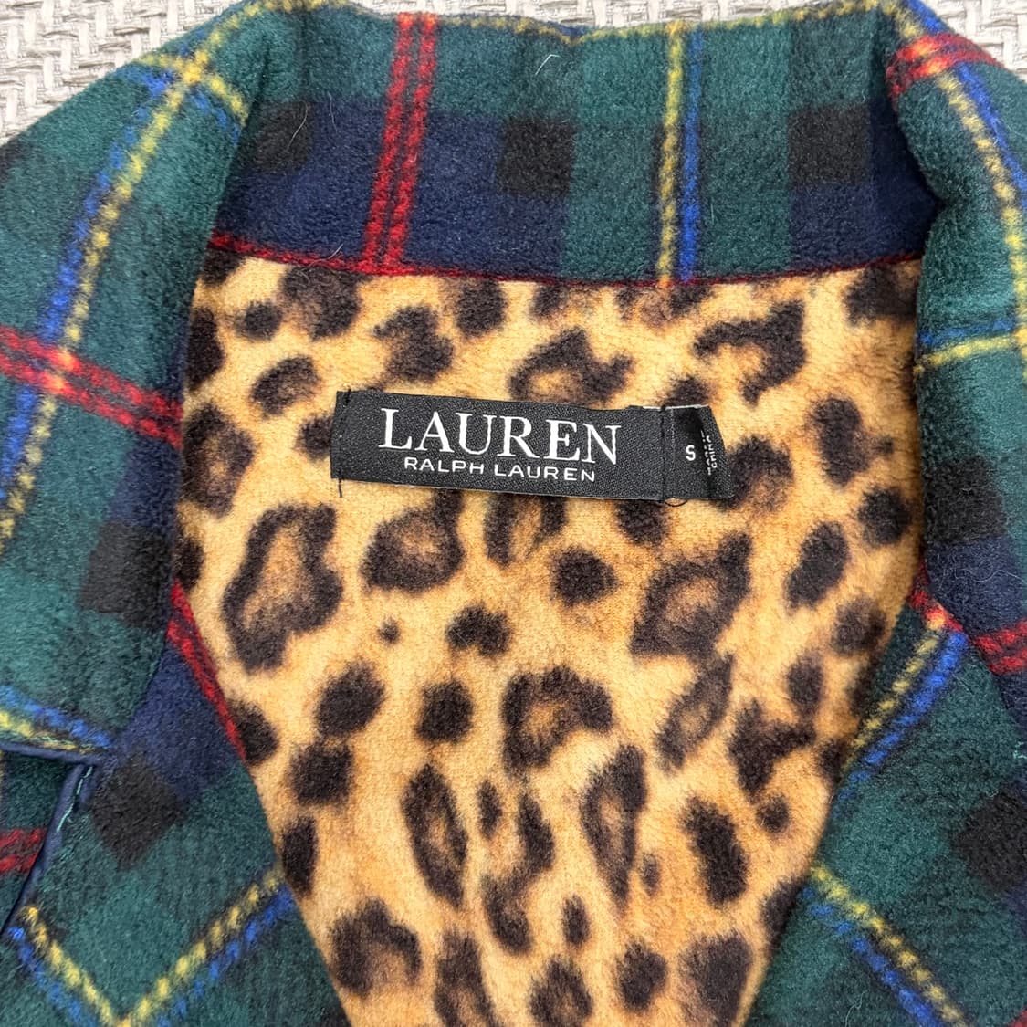 로렌랄프로렌 플리스 체크 자켓 v1034  상품이미지5