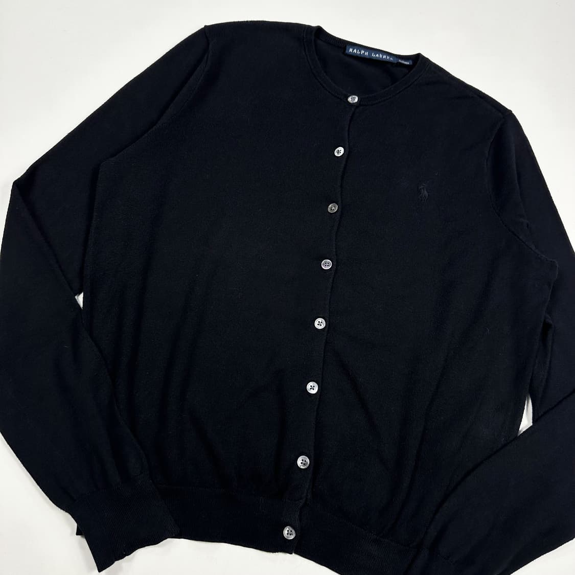 폴로 랄프로렌 포니 우먼 블랙 가디건 (L 여성추천) 상품이미지4