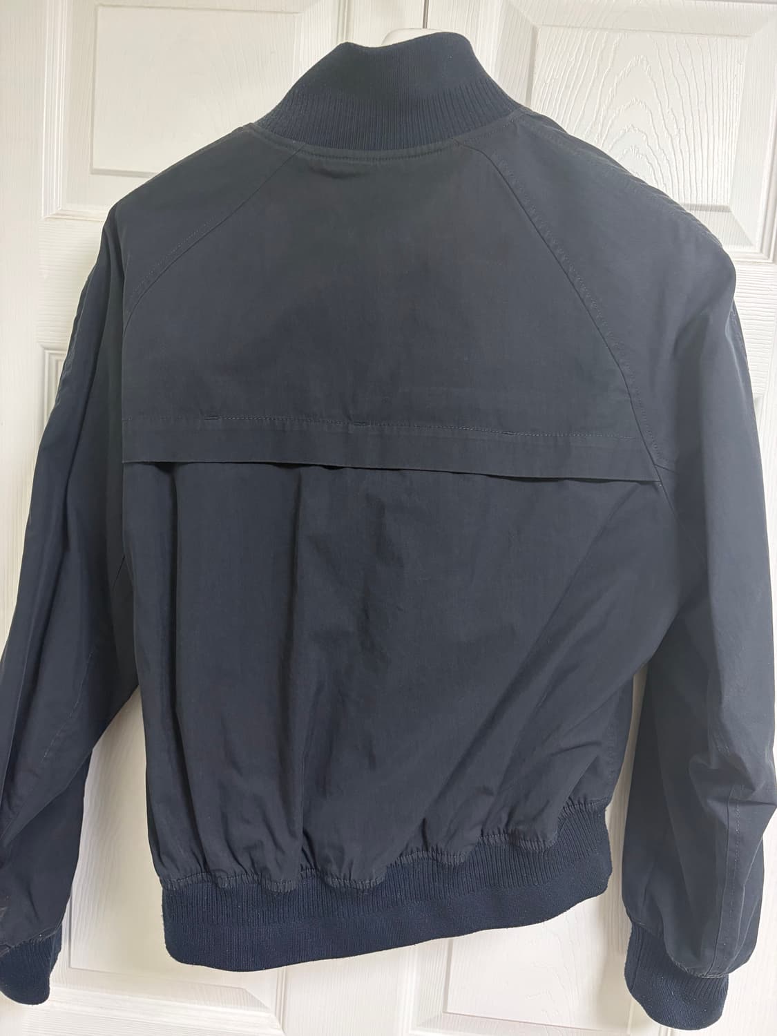 쿠어 립 하이넥 해링턴 자켓 다크네이비 S 상품이미지3