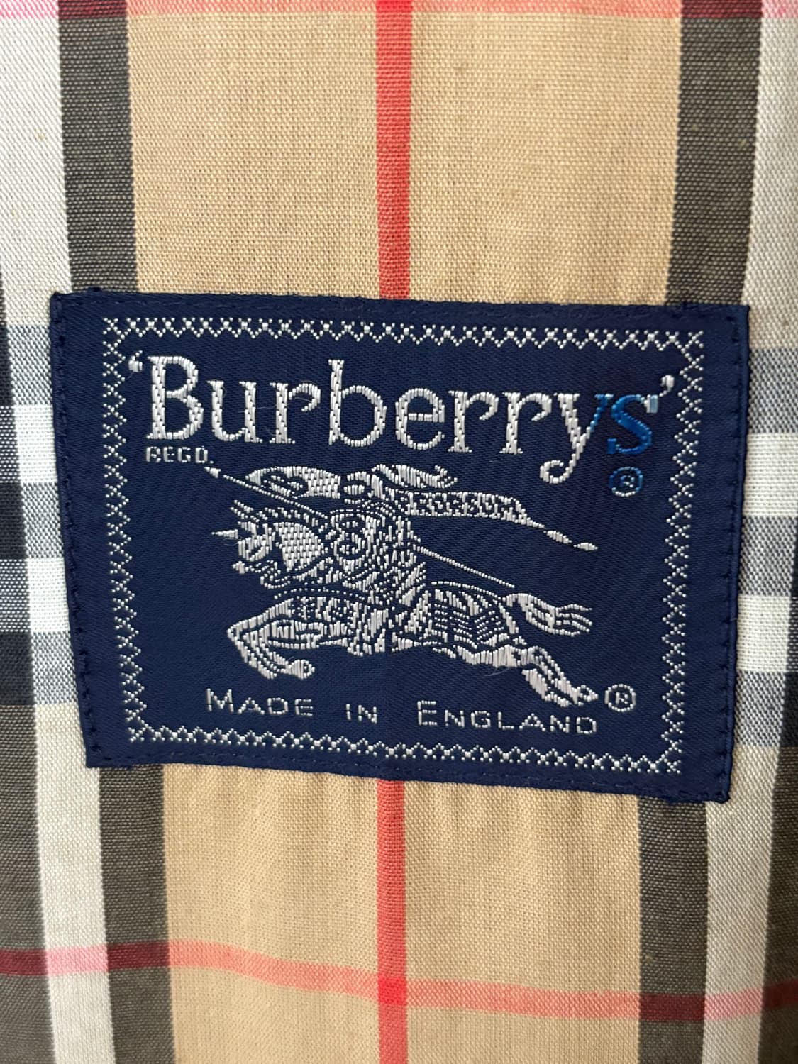 Burberry 버버리 크레스트 로고 노바체크 그린 컬러 코튼 헤링턴 자 상품이미지8