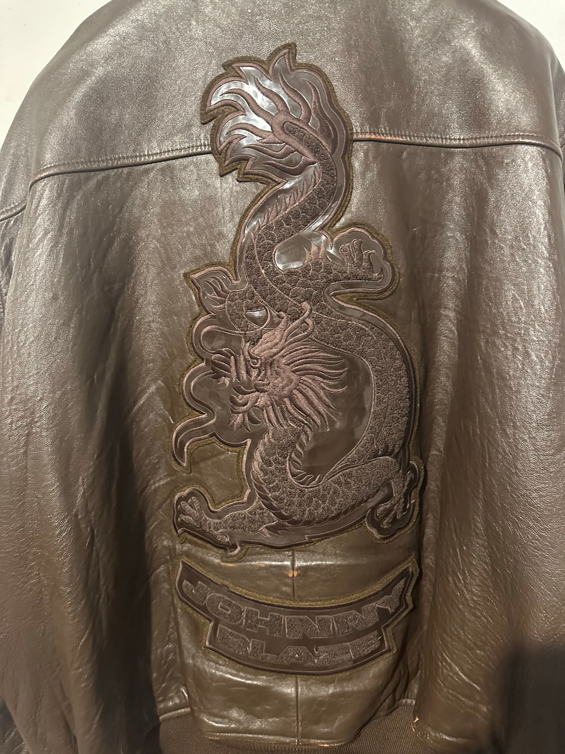 빈티지 00s 조니 블레이즈 힙합 가죽 자켓  상품이미지6