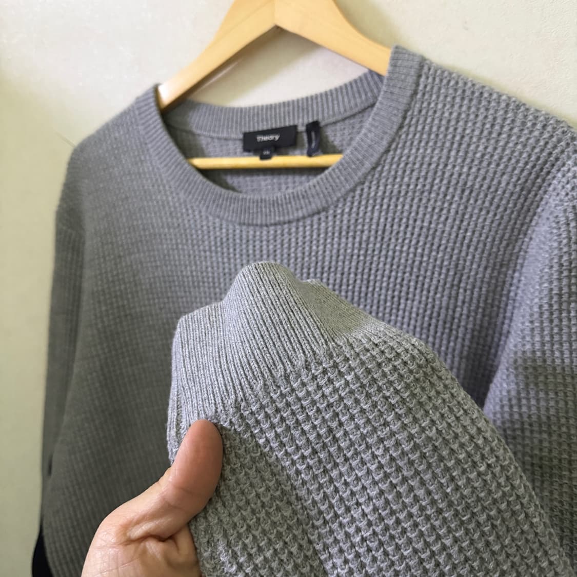 띠어리 남성 그레이 와플 니트 XXL (남성 105정도) 상품이미지6