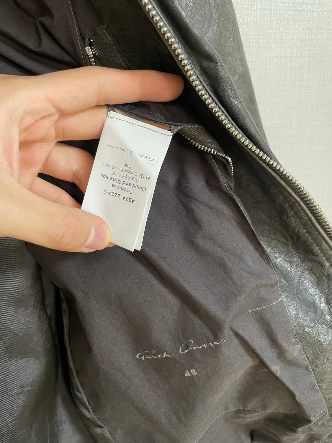 Rick Owens 릭오웬스 인타르시아 카고 레더 자켓 RU16S 상품이미지9