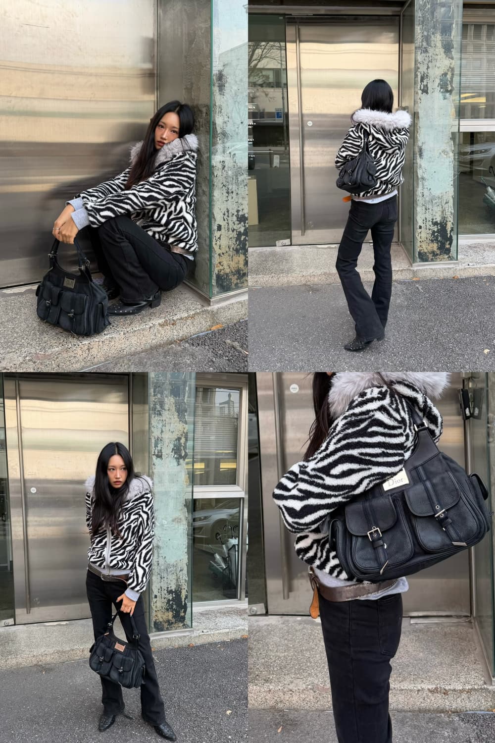 디올 스트릿시크 누벅레더 숄더백 상품이미지2