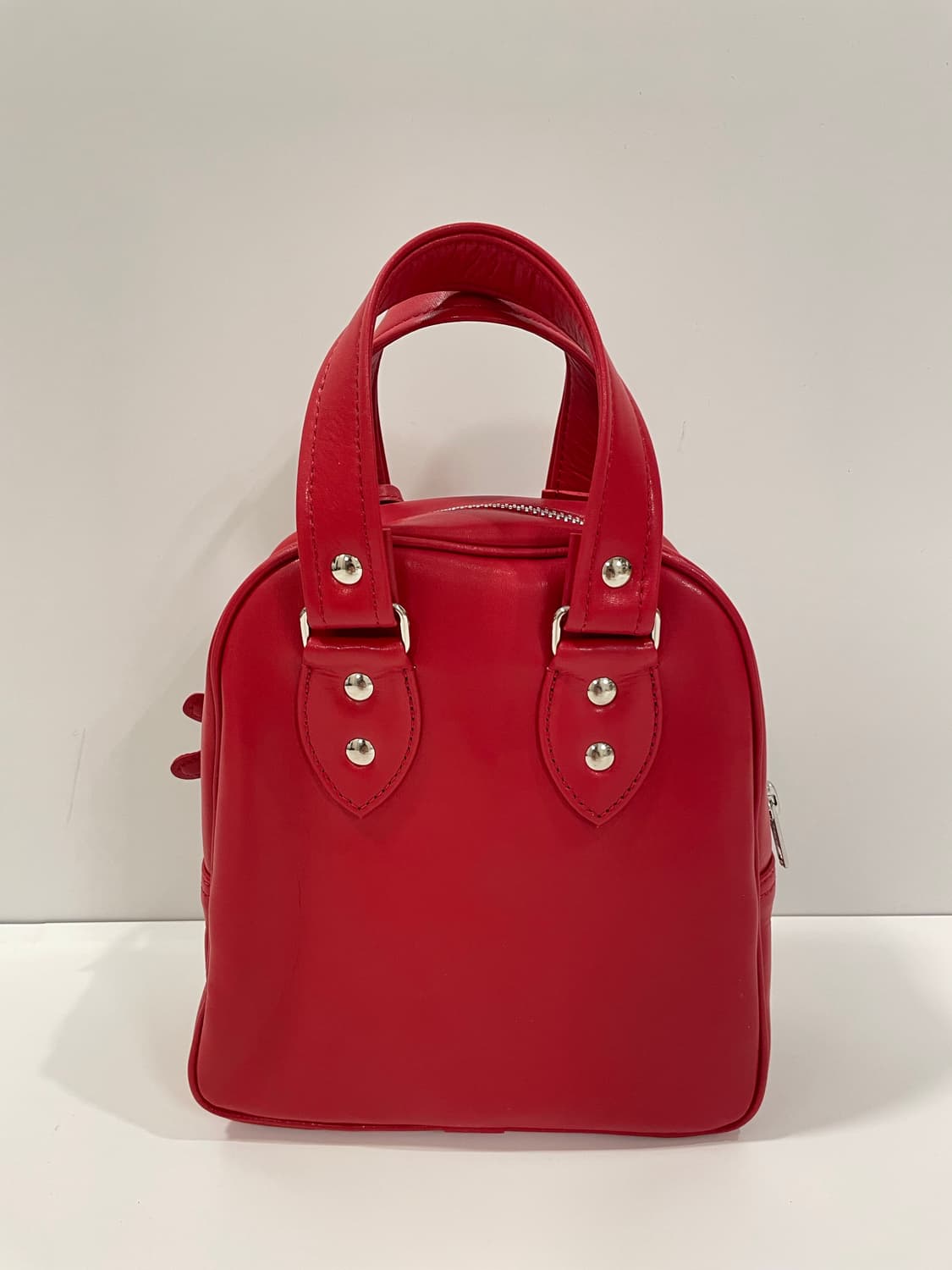 꼼데가르송걸 베어 참 토트백 레드 새상품 상품이미지2