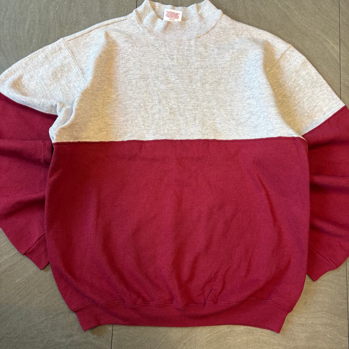 90년대 미국 생산 빈티지 헤인즈 투톤 스웻셔츠  상품이미지4