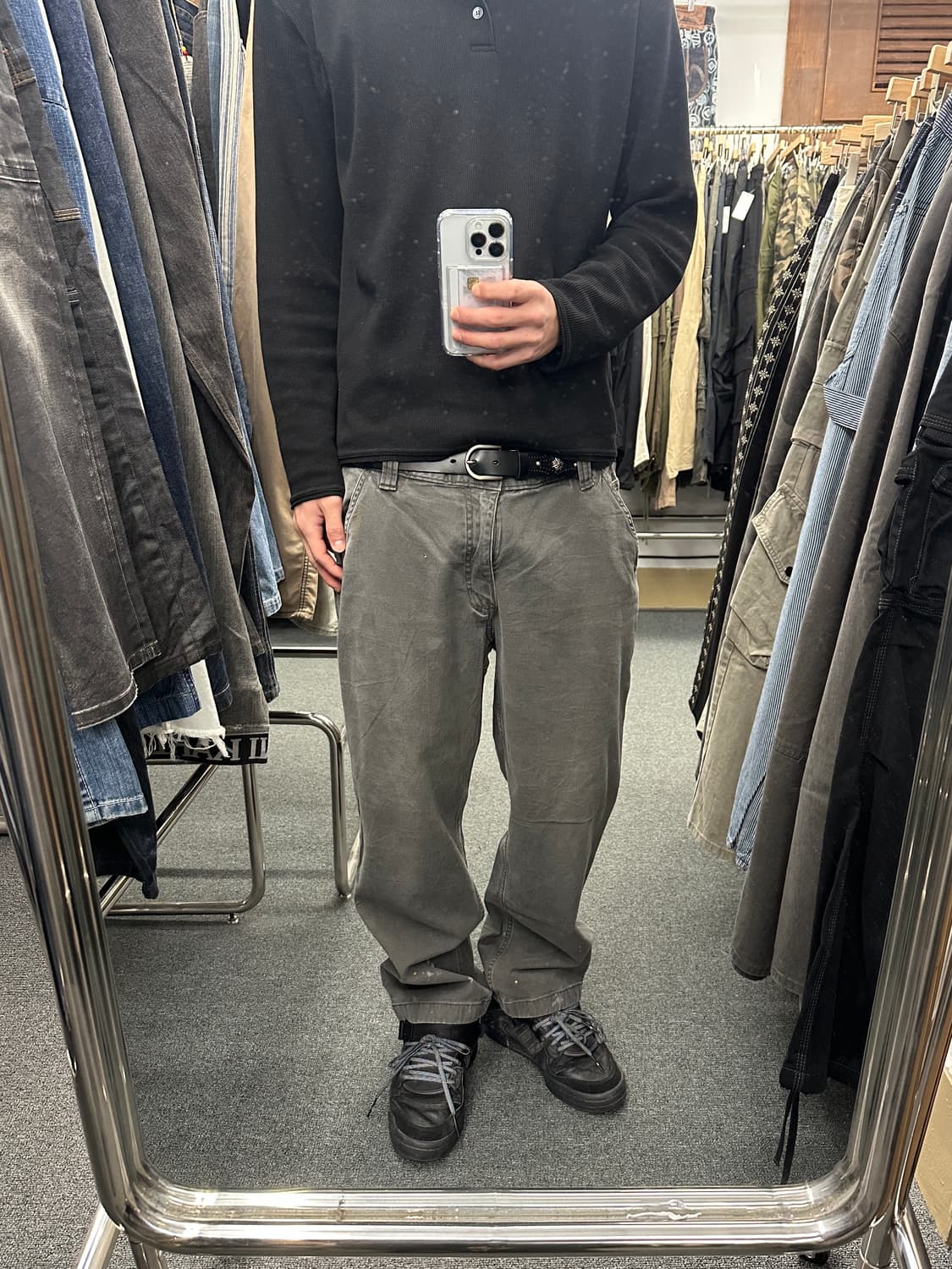 38) 칼하트 Relaxed Fit 차콜 워크팬츠  상품이미지2