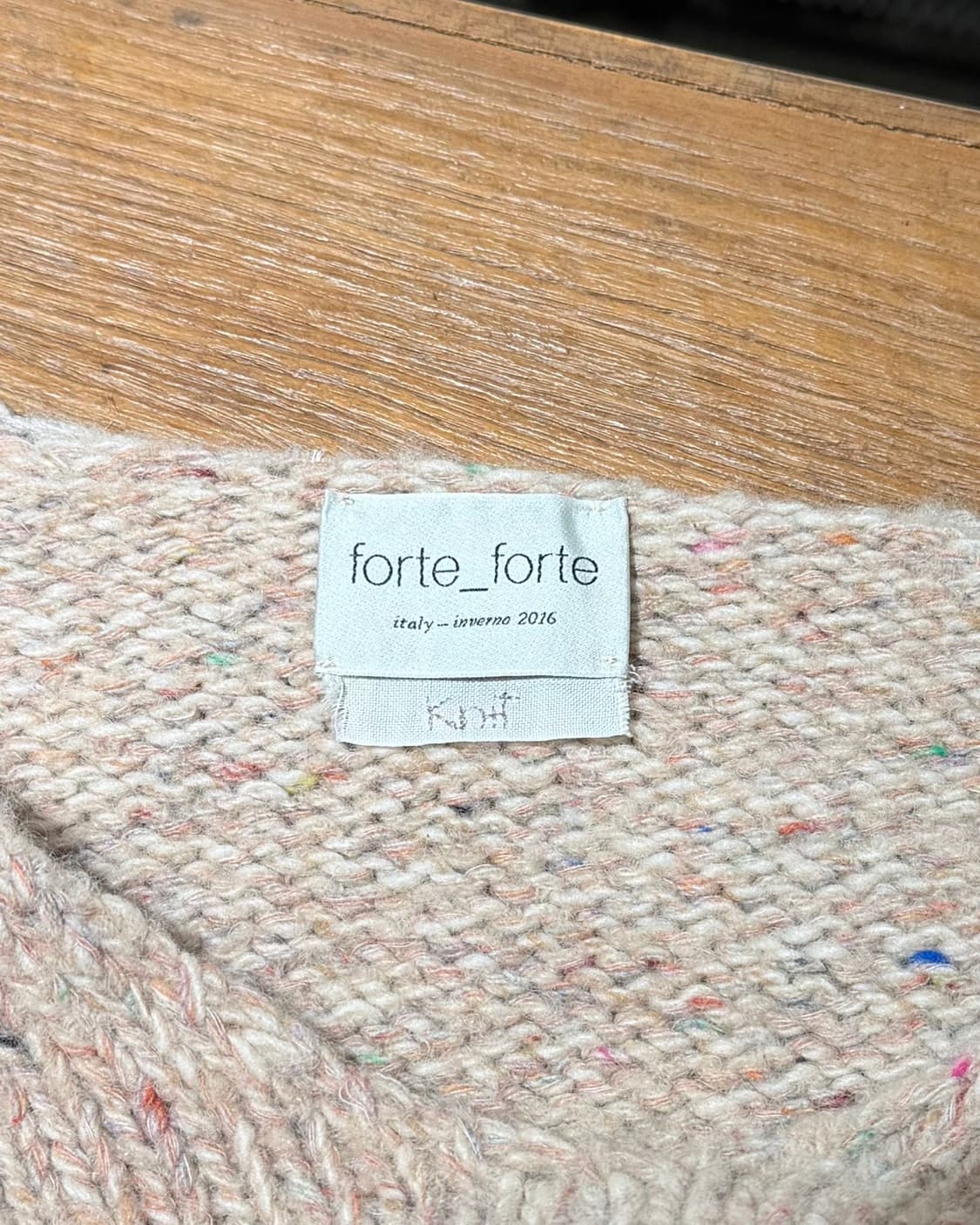 포르테 포르테 핑크 딥 브이넥 스웨터 상품이미지7