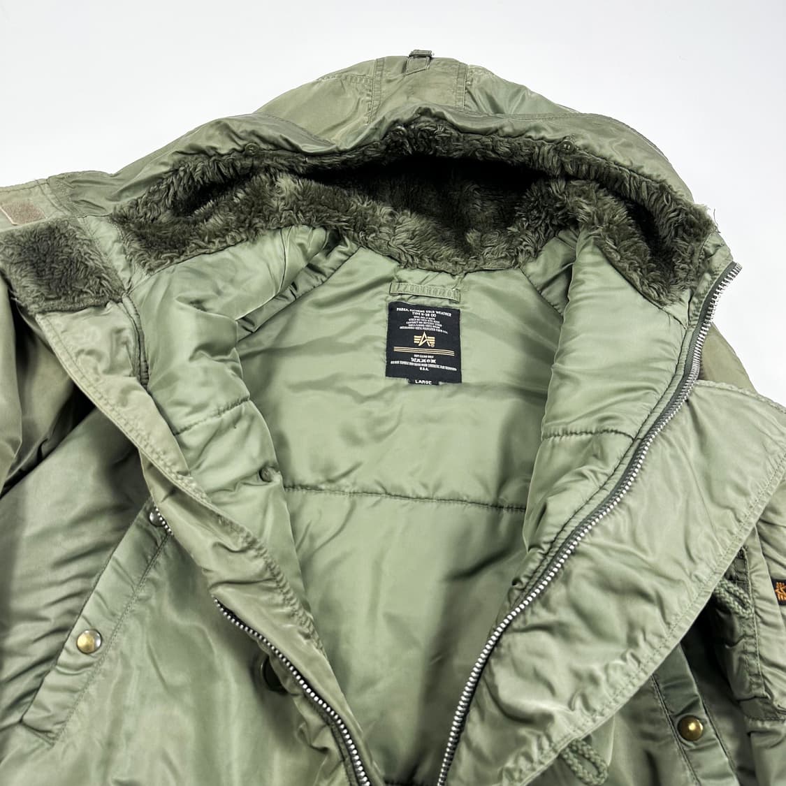 알파인더스트리 올드 빈티지 N3B 야상 파카 L 상품이미지9