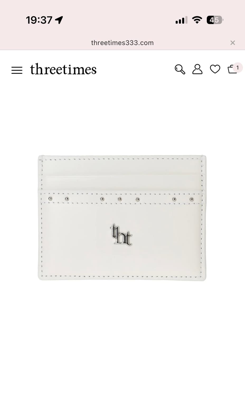 쓰리타임즈 지갑 Classic stud card holder 상품이미지1