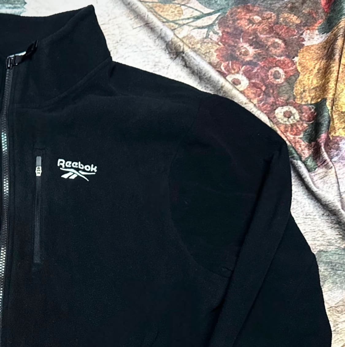 리복 빈티지 블랙플리스자켓 XXL 상품이미지2