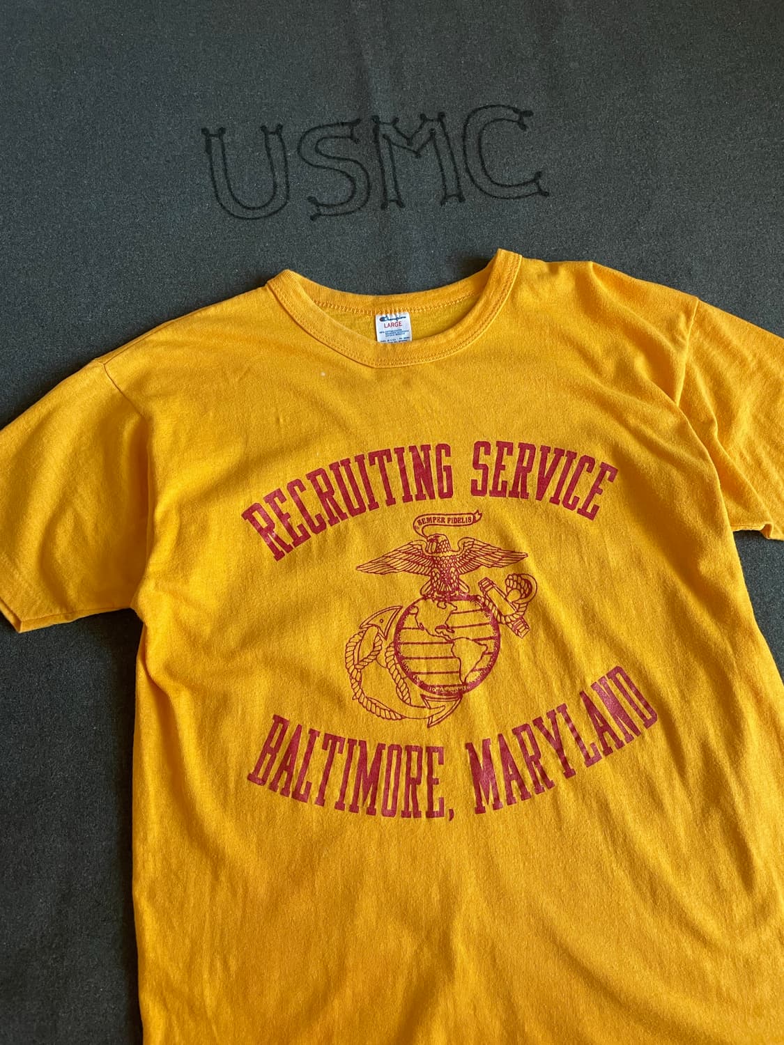 80s USMC Champion T Shirt 상품이미지2