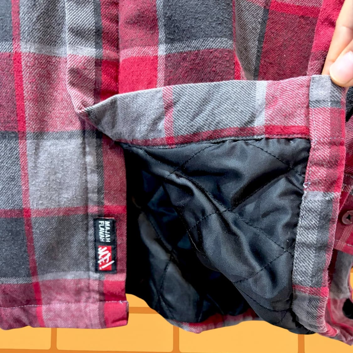 Majah Flavah 퀼팅 워크 셔츠 자켓 (L) 상품이미지5