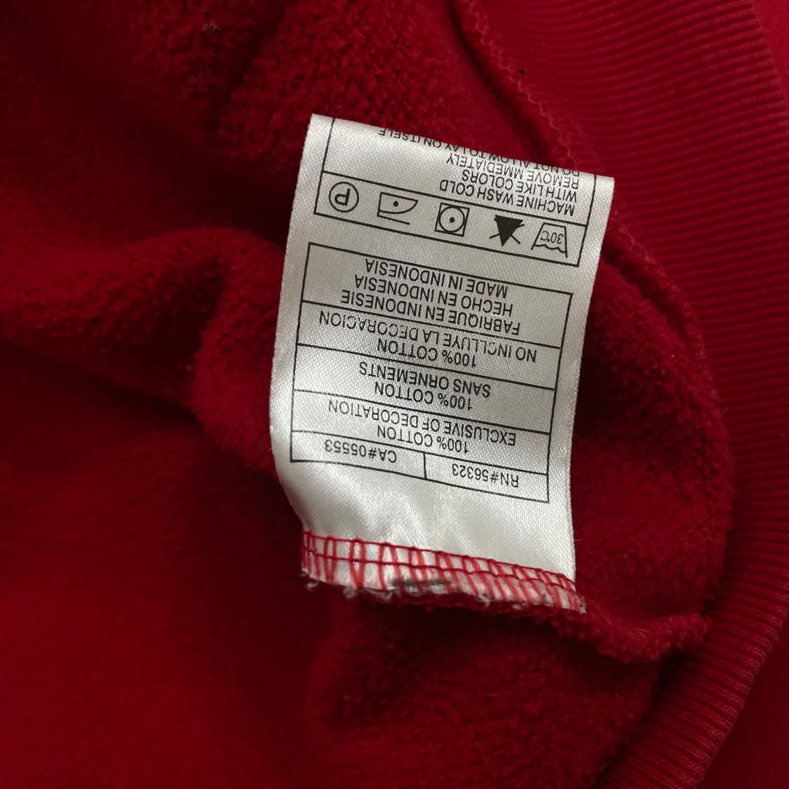 갭 Gap 스펠 로고 후드집업 레드 상품이미지4