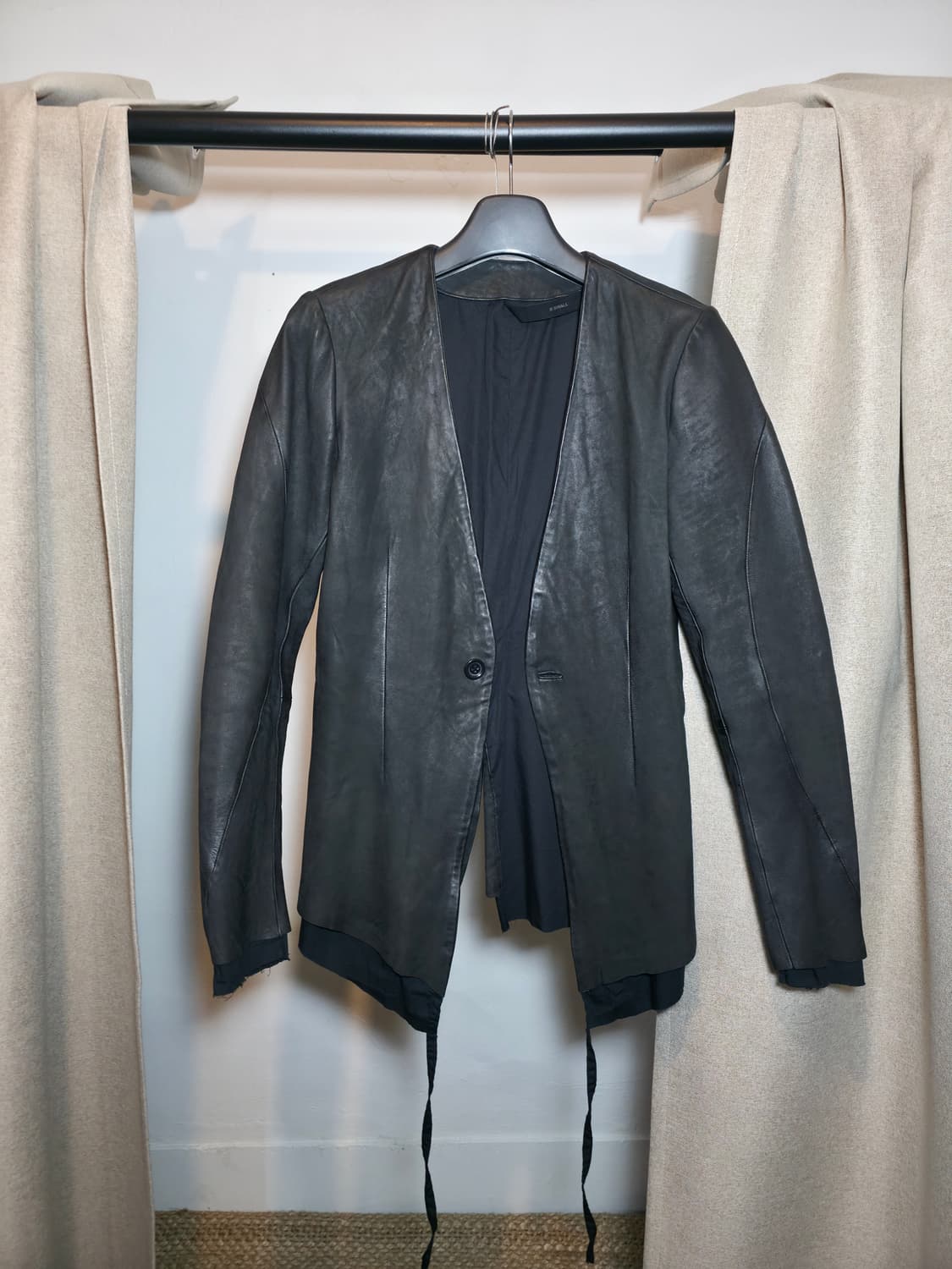 Army of me Layered leather blazer 상품이미지3