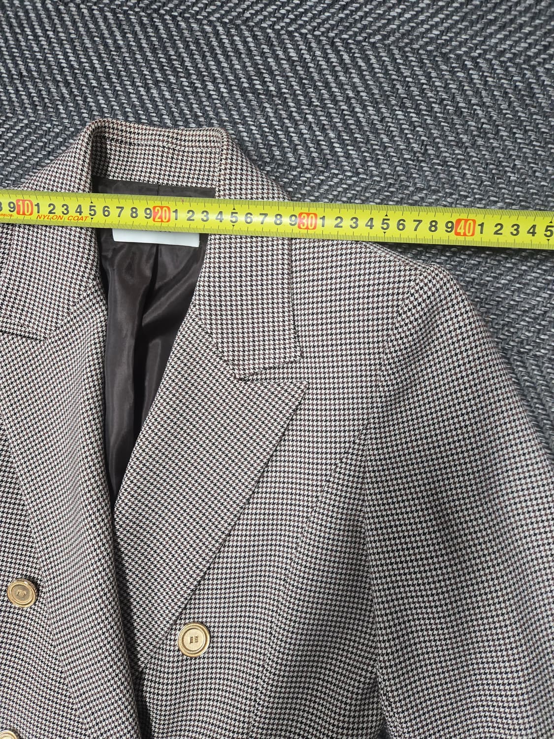 모조에스핀 MOJO.S.PHINE 더블 버튼 체크 자켓 상품이미지6