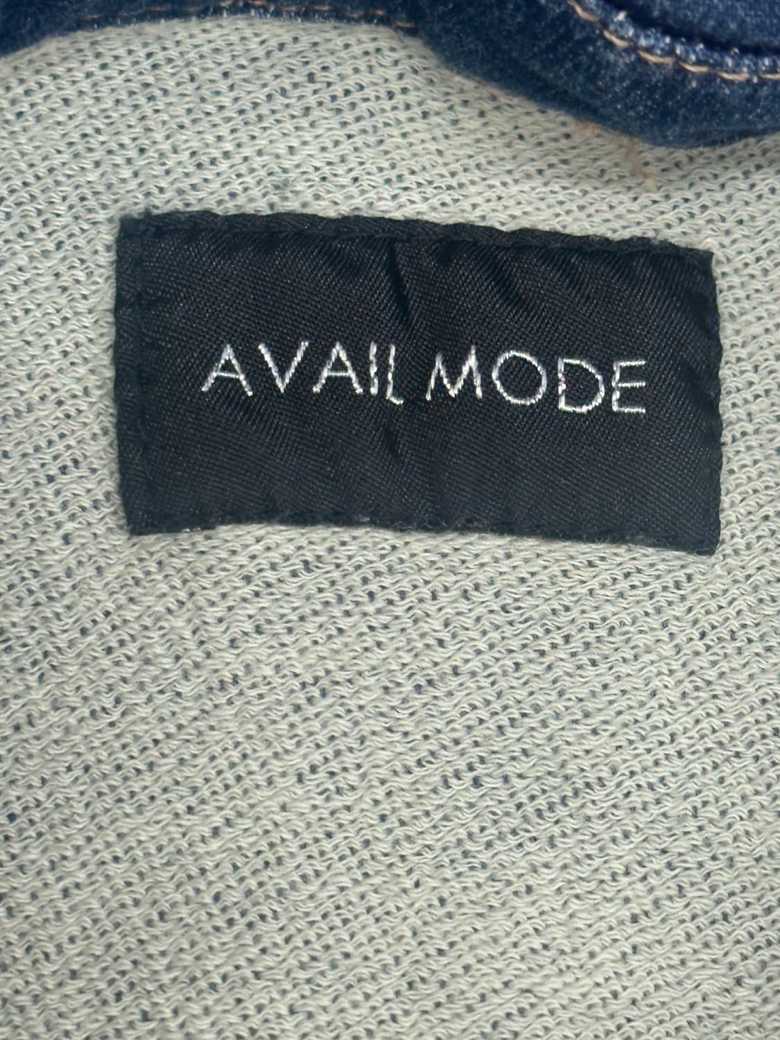 AVAIL MODM 쭈리 슬림 데님 자켓 핀터 아우터 청자켓 중청 빈티지 상품이미지6
