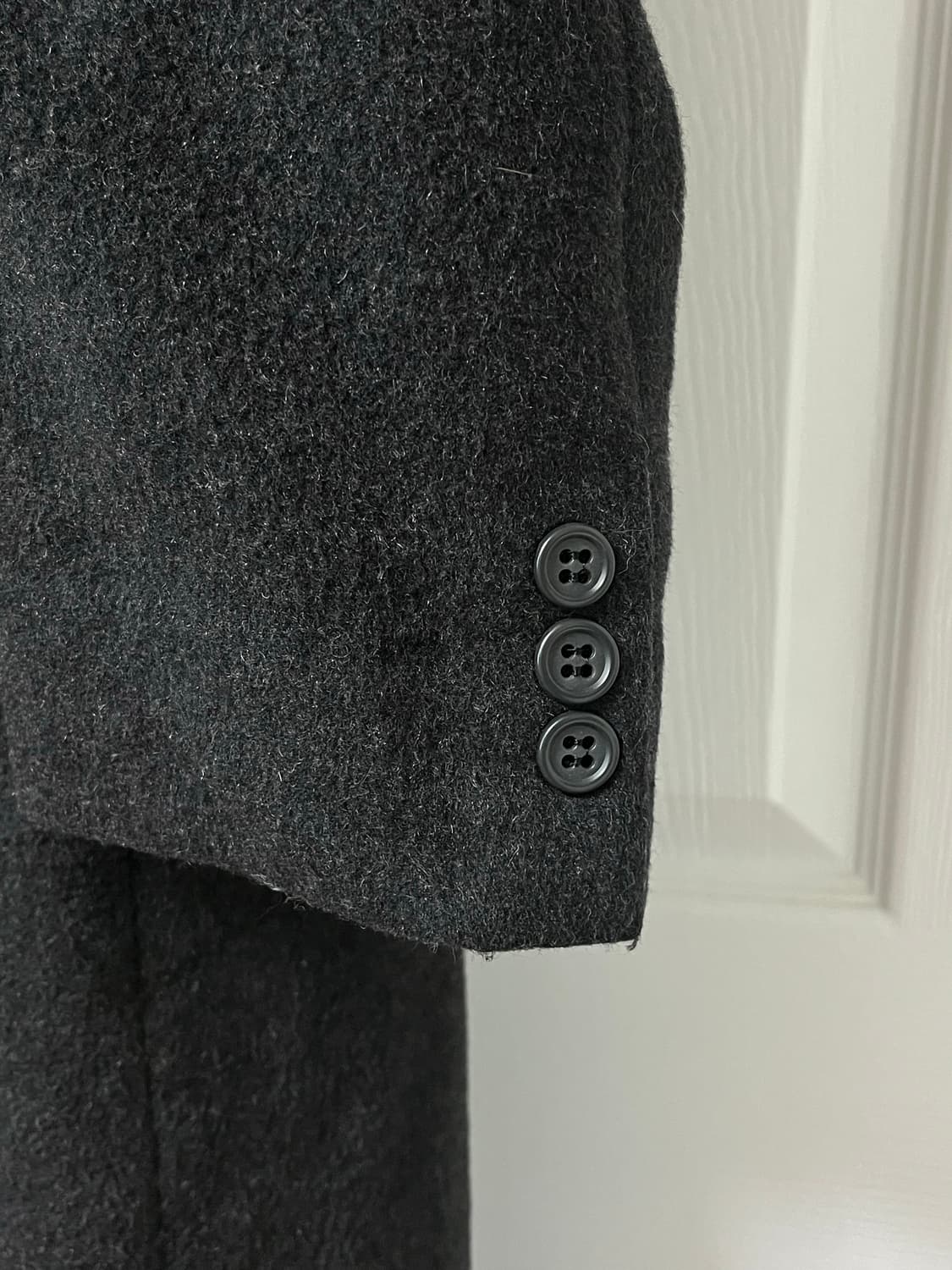 FARAGO 캐시미어 울 롱코트 차콜 상품이미지6