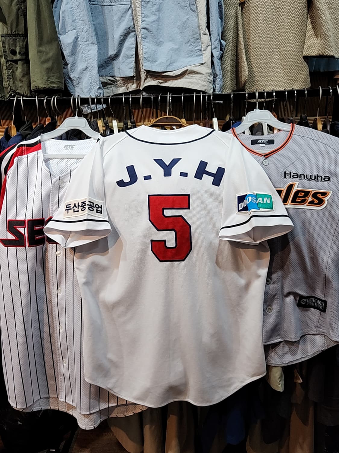 (XL) 두산베어스 야구져지 반팔 프로야구 유니폼  상품이미지5