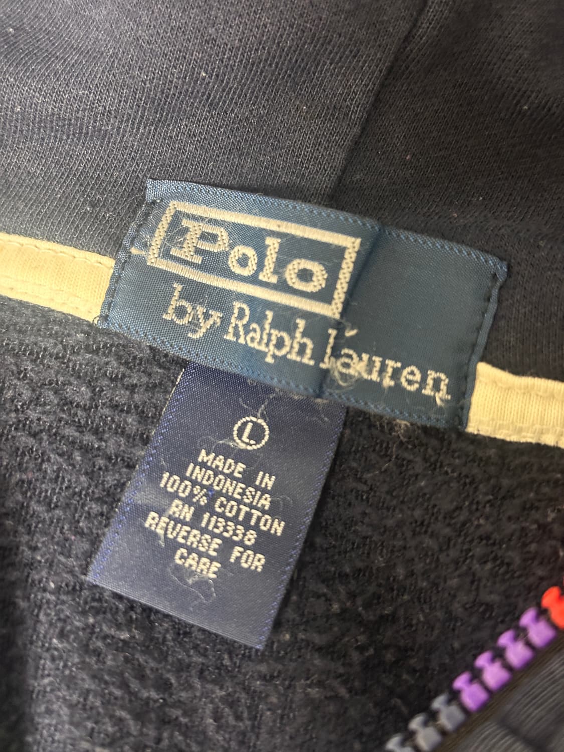 폴로 빅포니 후드집업 네이비 M 상품이미지6