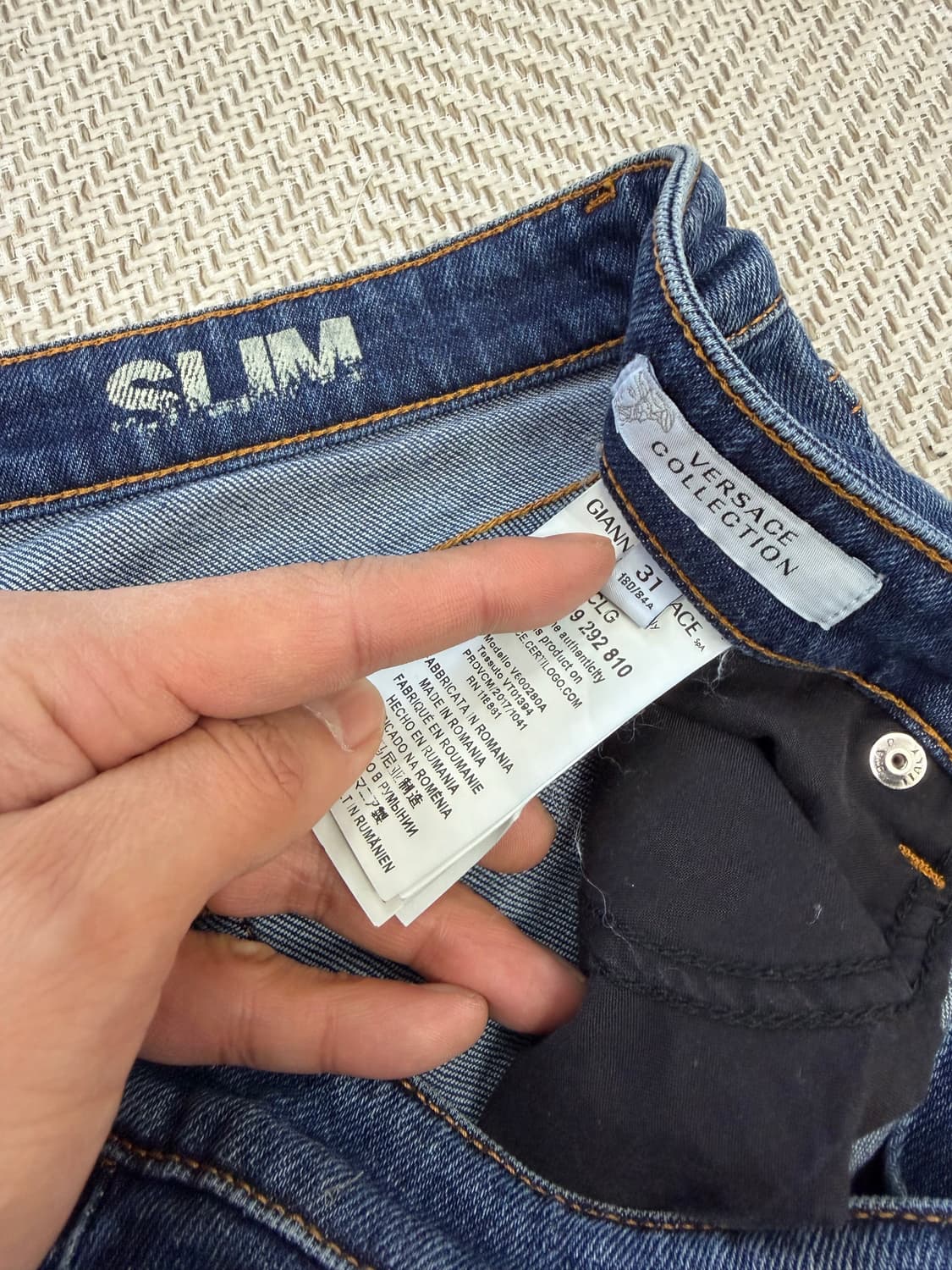 정품) 베르사체 남성 데님 청바지 31 상품이미지6