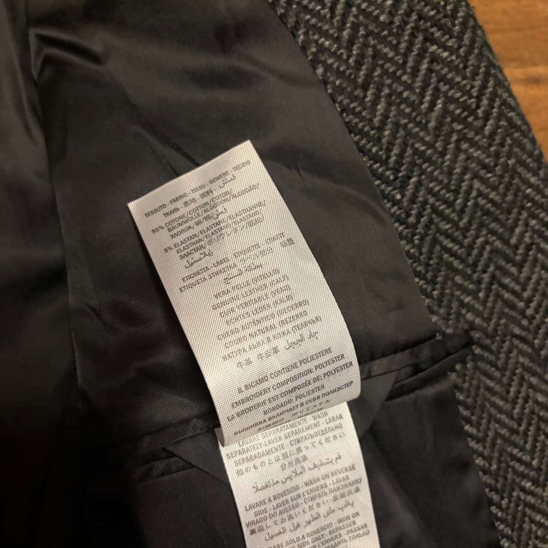 ARMANI HERRINGBONE PATTERN JACKET 상품이미지8