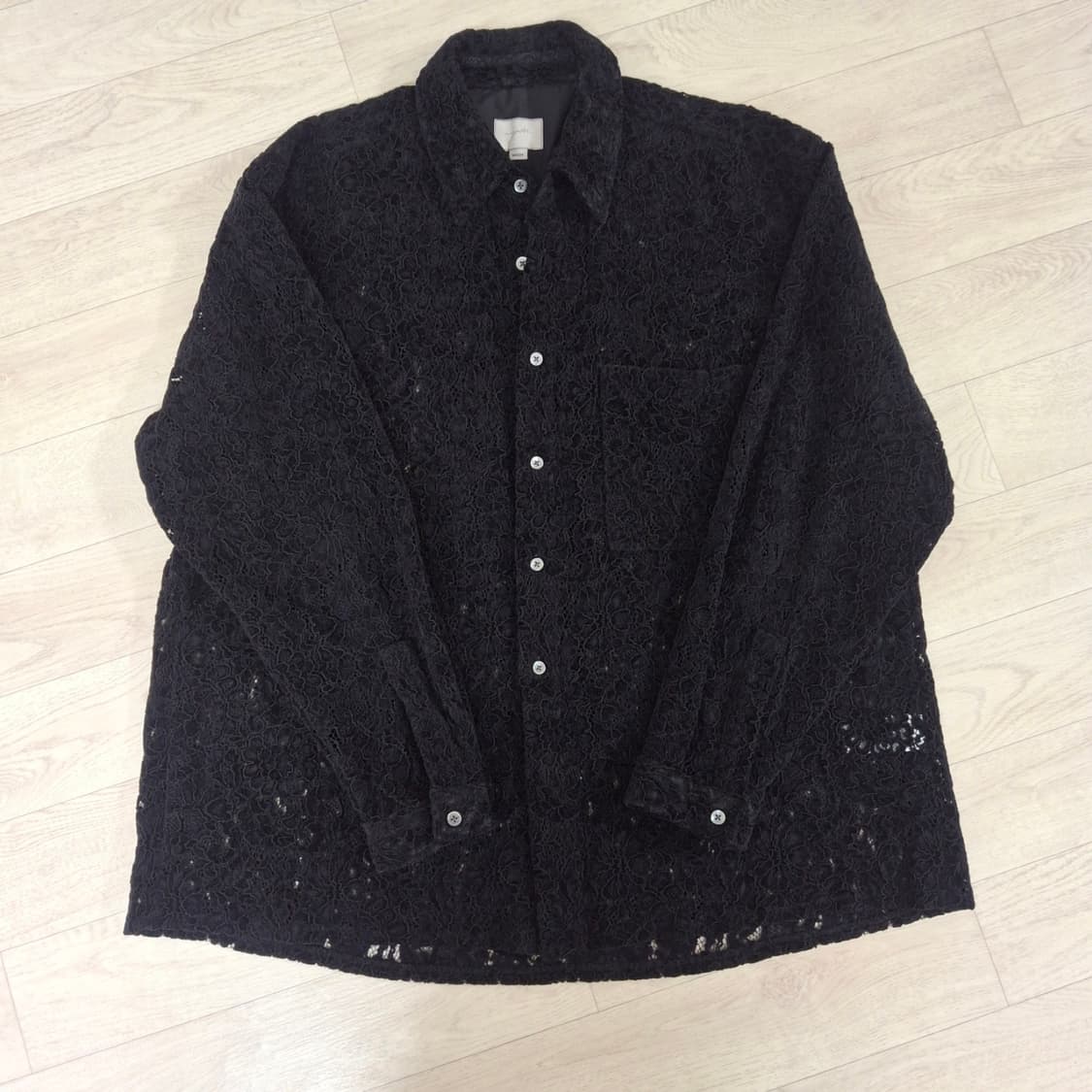 [M]유스 루즈드 셔츠 블랙 플라워 youth 상품이미지2