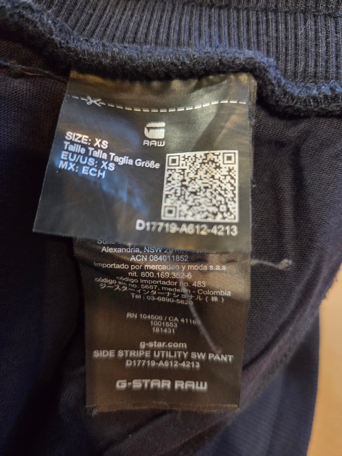 G-STAR 스케쳐스 블랙 카고 조거 팬츠(XS)택없음 상품이미지5