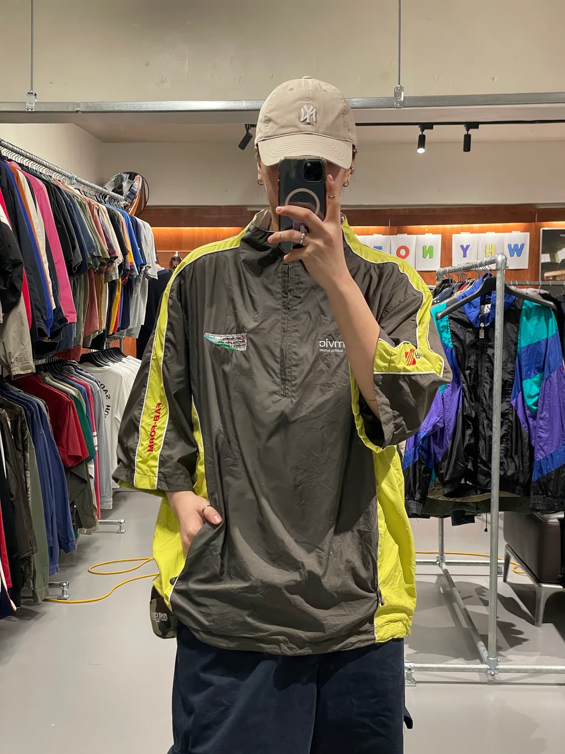 빈티지 하프 반집업 아노락 자켓   상품이미지1