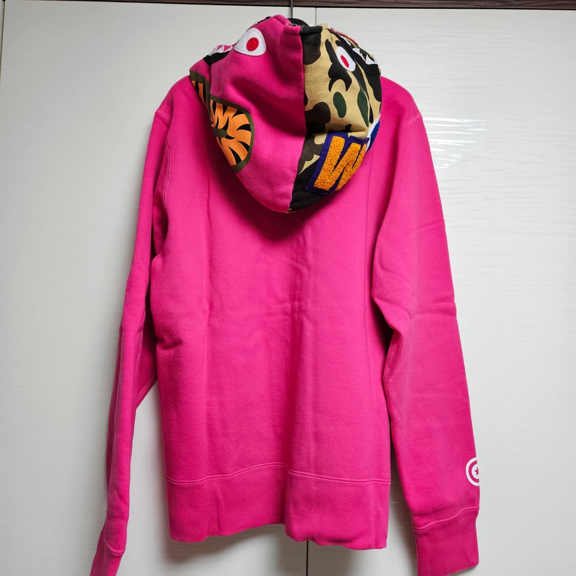 베이프 샤크 후드 집업 티셔츠 M 정품 상품이미지6