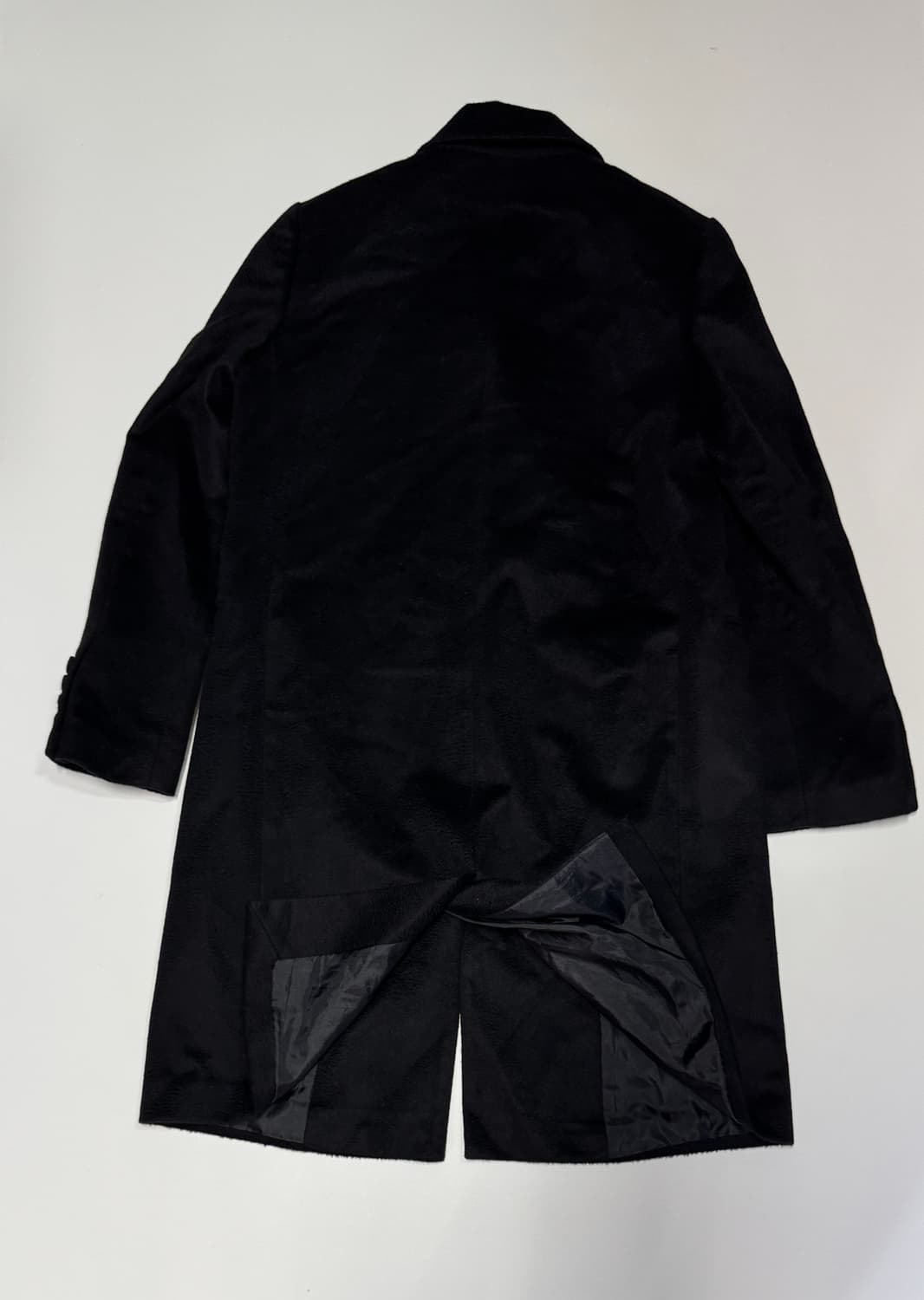 여성 쏘울 sowool 캐시미어 100% 미니멀 블랙 코트 55 상품이미지2