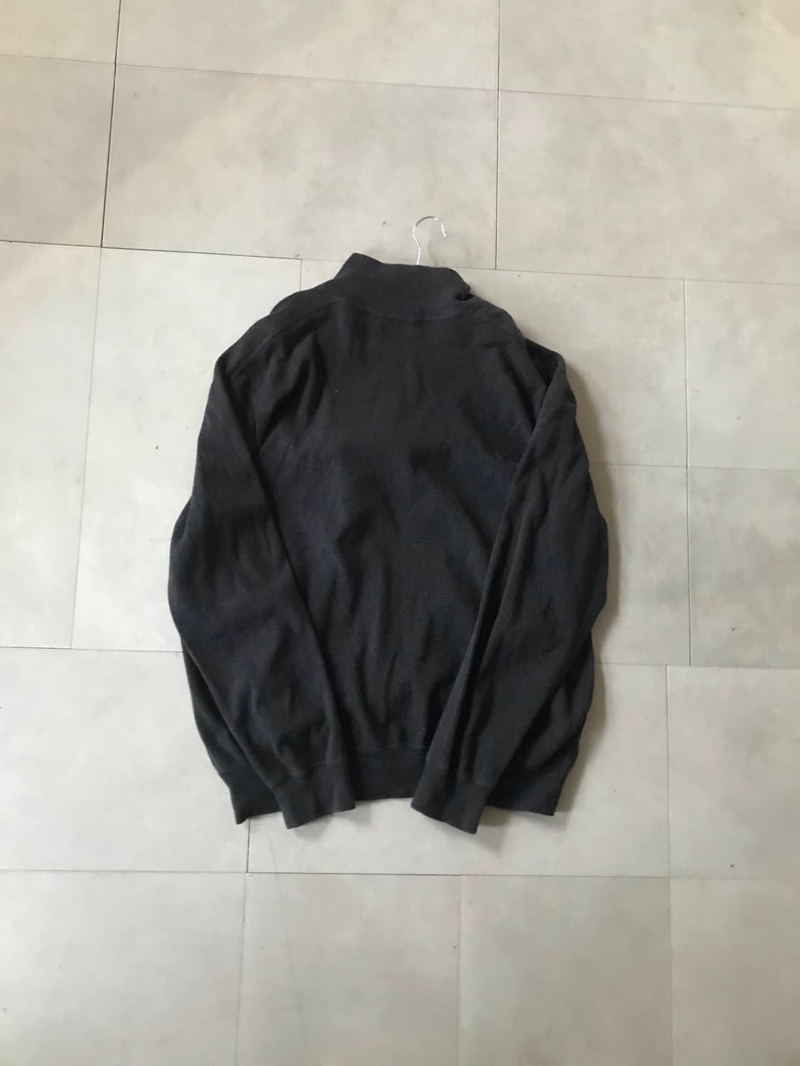 폴로 차콜 오버핏 니트집업 상품이미지7