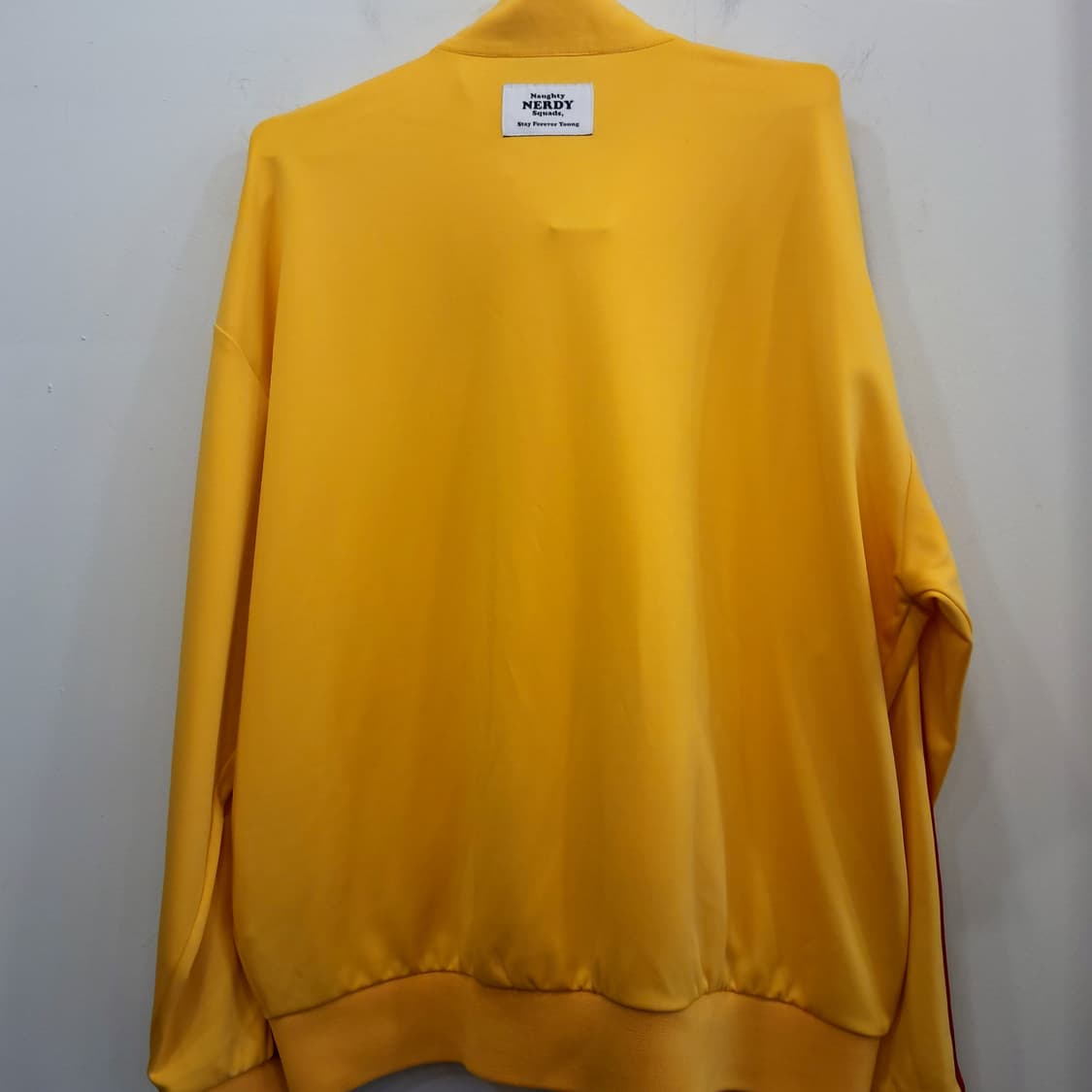 NERDY 스트릿 감성 옐로우 트랙 자켓 집업 상품이미지5