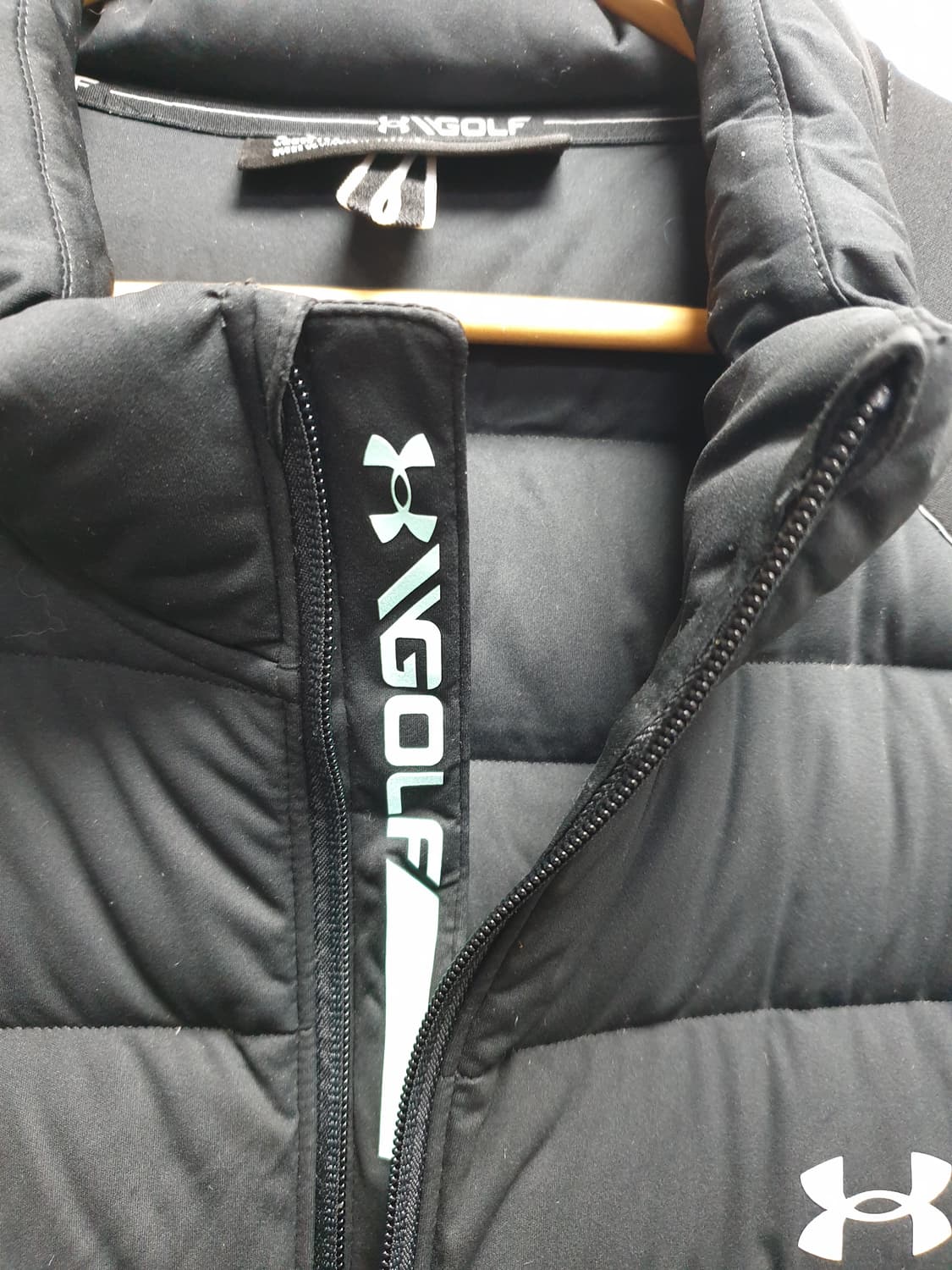 [xxxl/23년] 언더아머 골프 경량패딩 블랙 상품이미지7