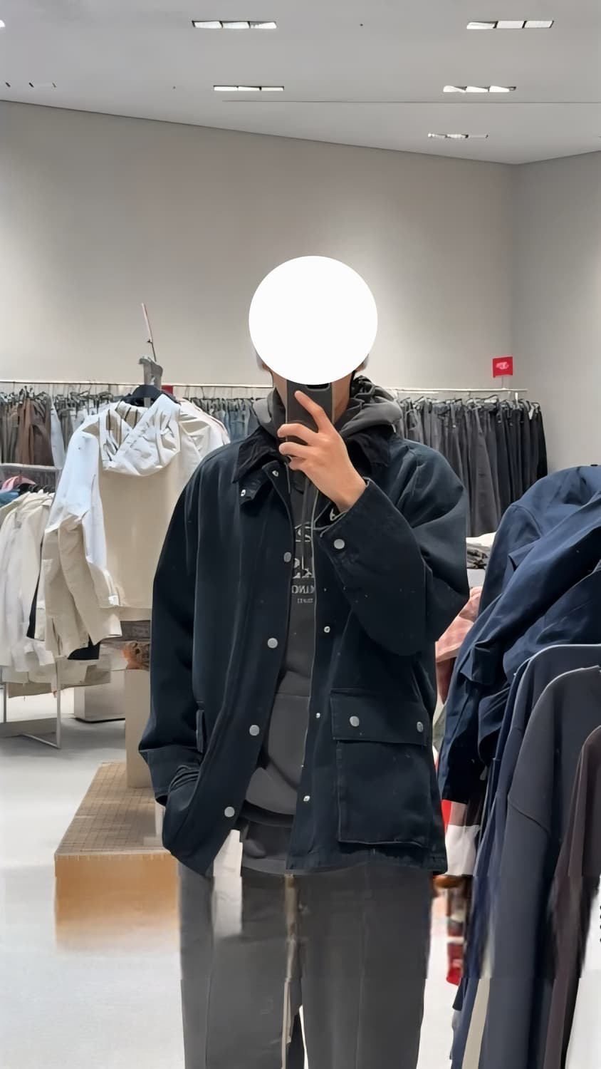 자라 콘트라스트 카라 데님 자켓  상품이미지3