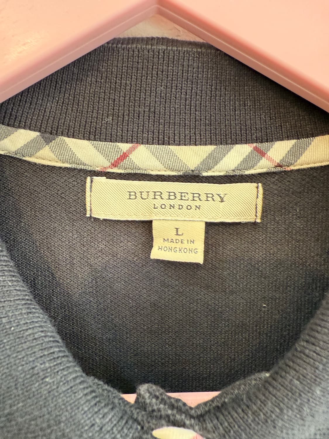 버버리 긴팔 카라티 상품이미지3