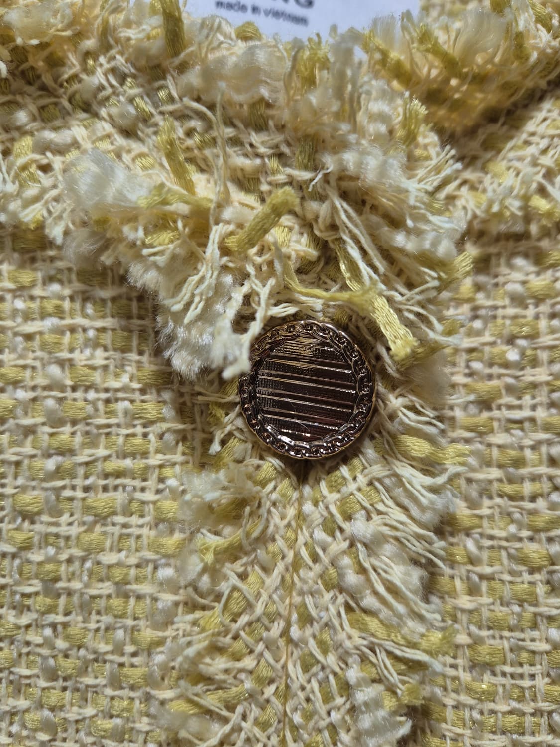 (세일)(새상품) 옐로우 트위드 자켓 상품이미지5