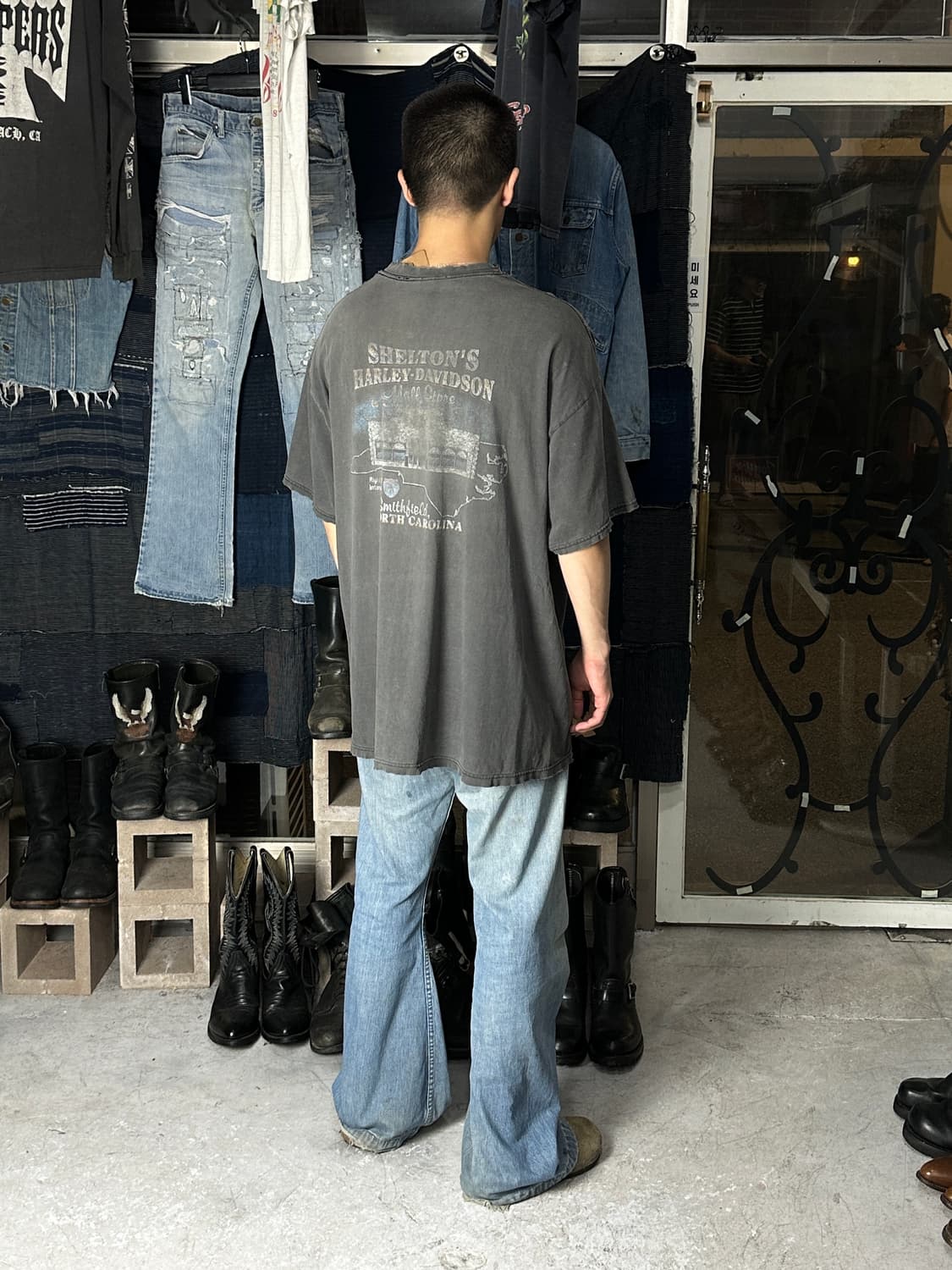 00's USA Made 할리 데이비슨 티셔츠 빈티지 할리티 상품이미지3