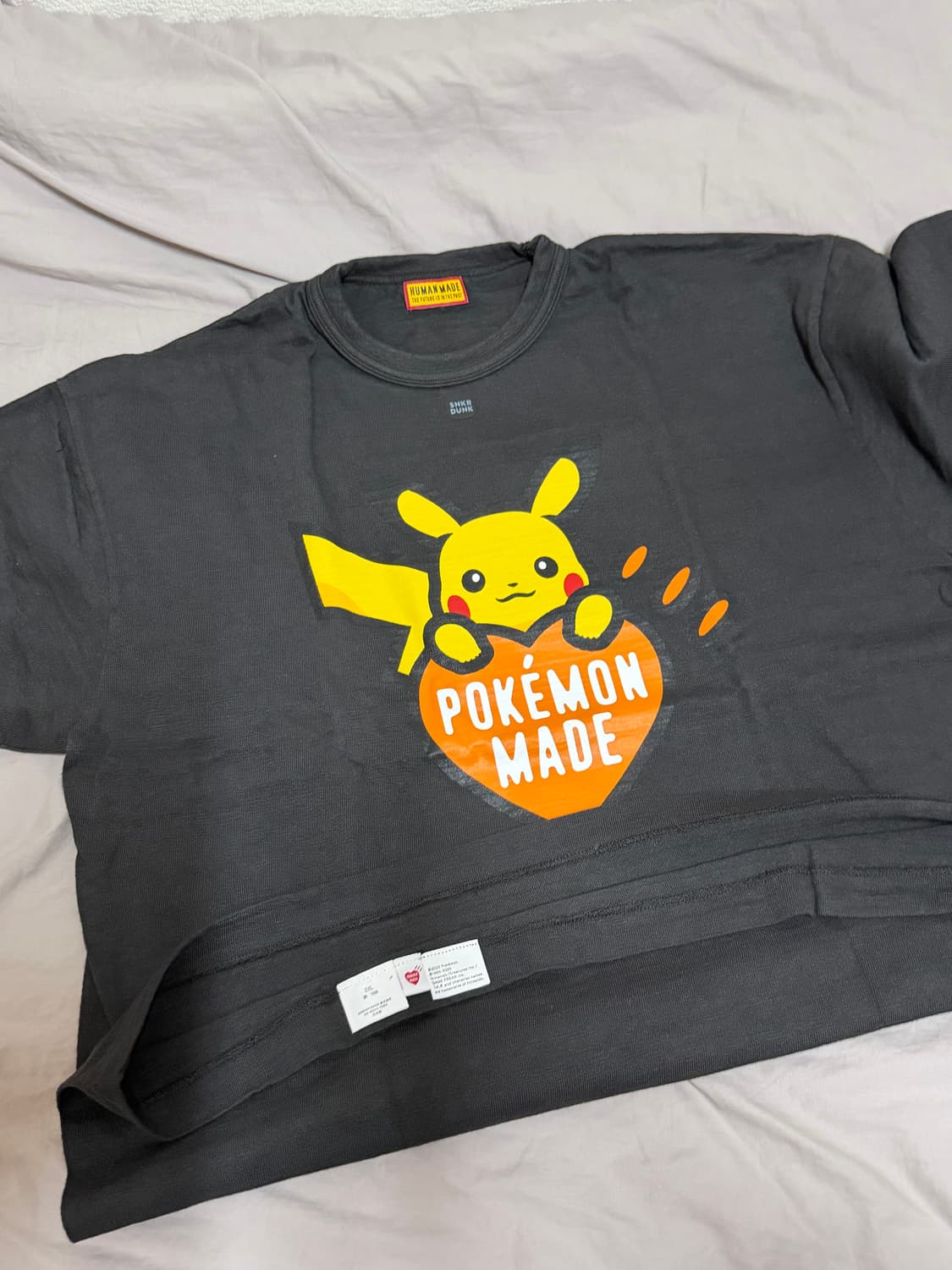 2XL] 휴먼 메이드 x 포켓몬 그래픽 티셔츠 블랙 오렌지 시부야한정 상품이미지5