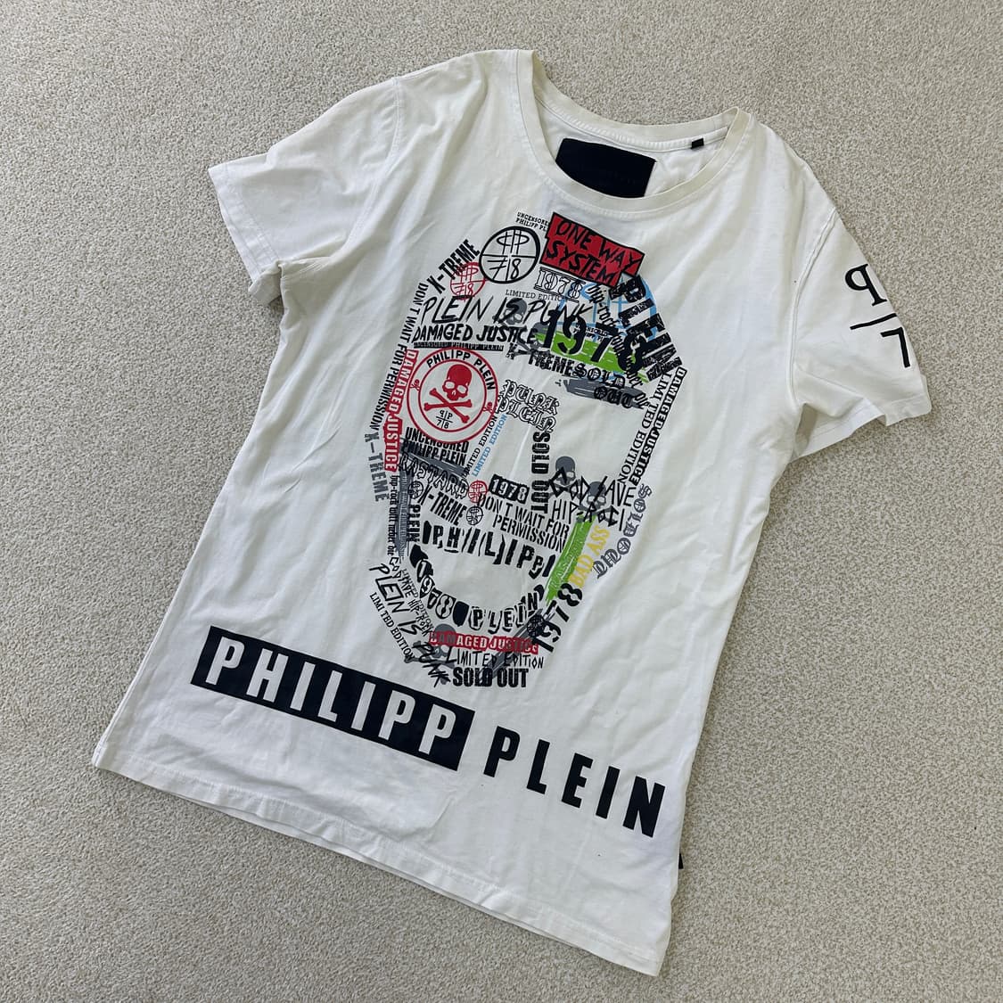 XXL 필립플레인 숫자 프린팅 반팔 0320D 상품이미지1